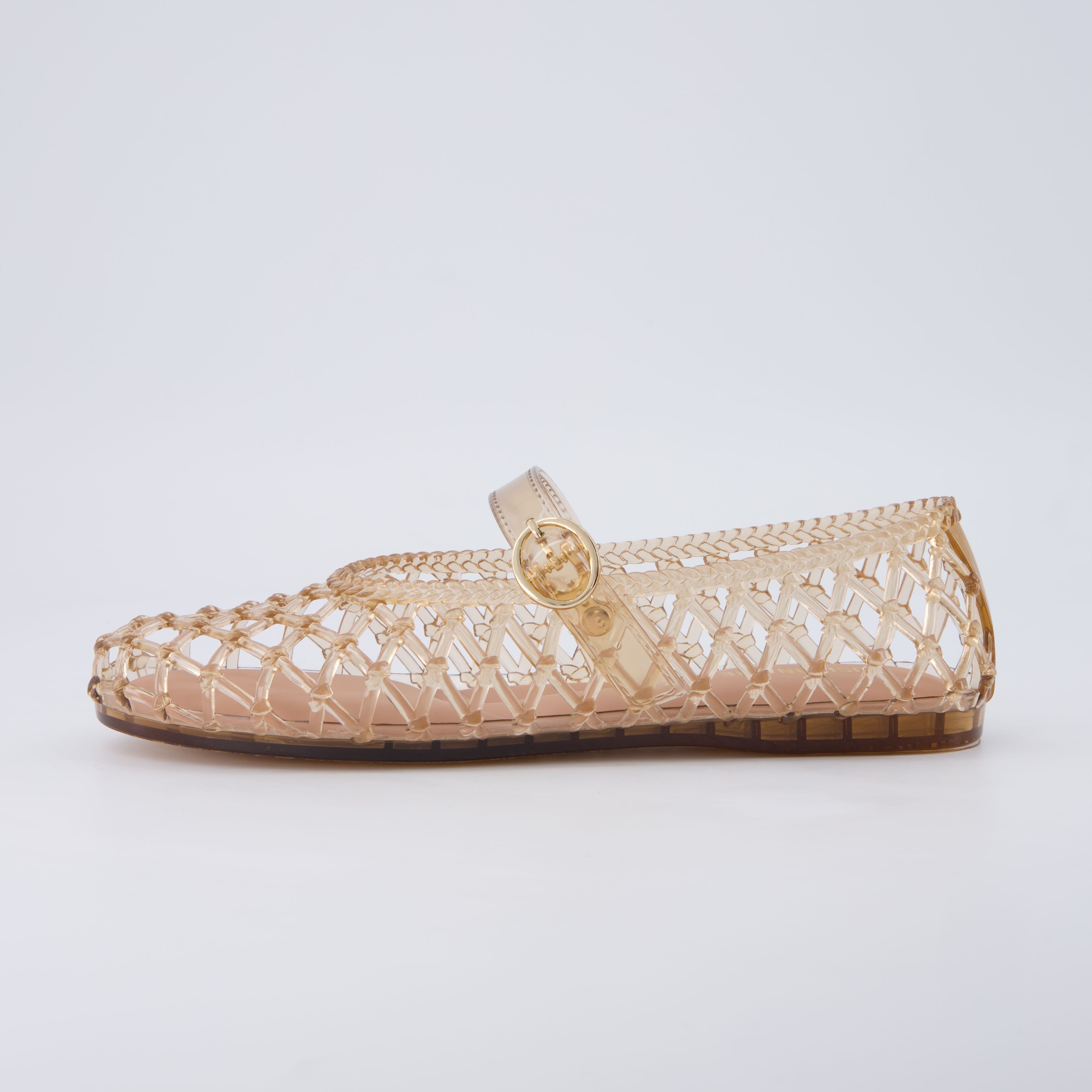 Twist Mary Jane Jelly Flats