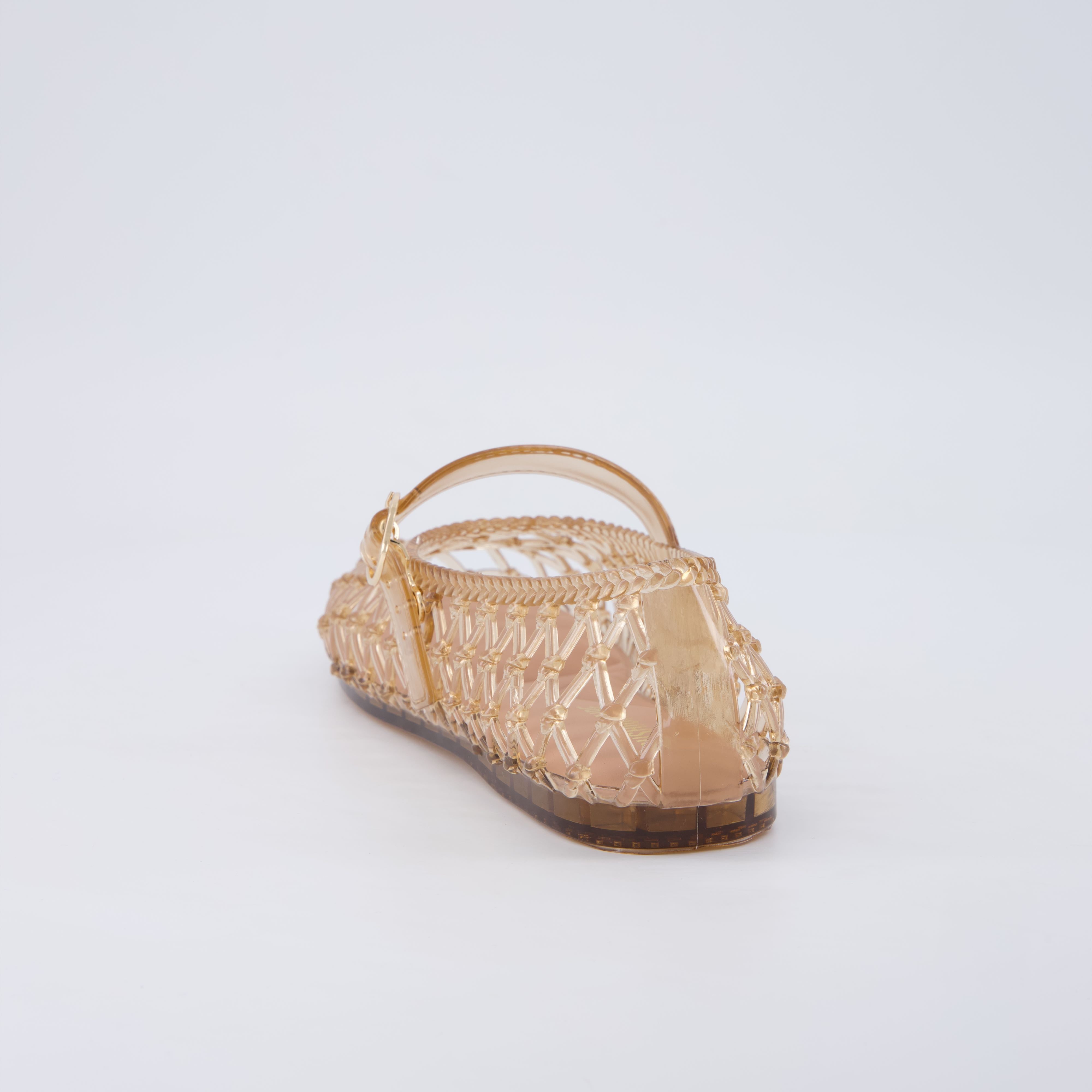 Twist Mary Jane Jelly Flats