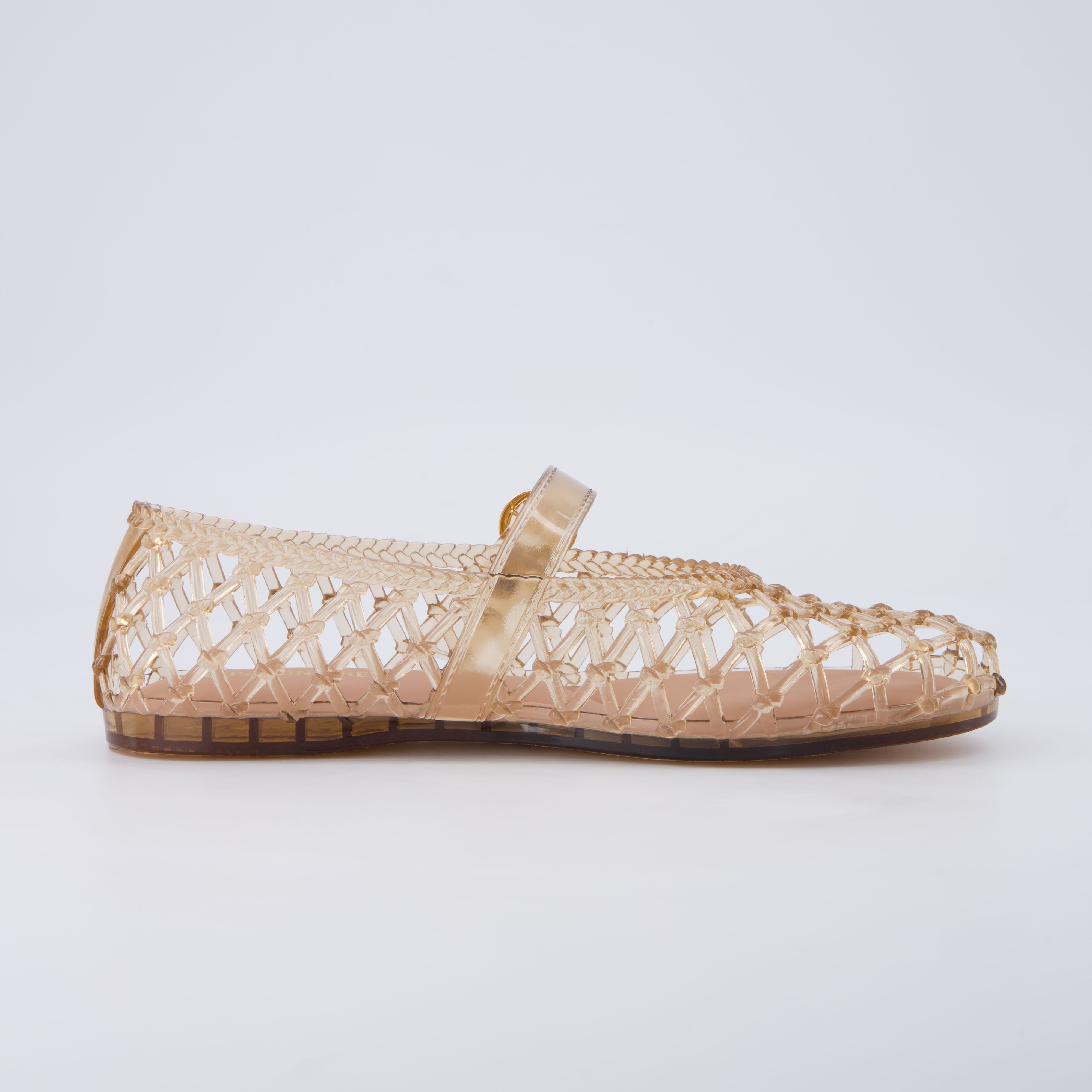 Twist Mary Jane Jelly Flats