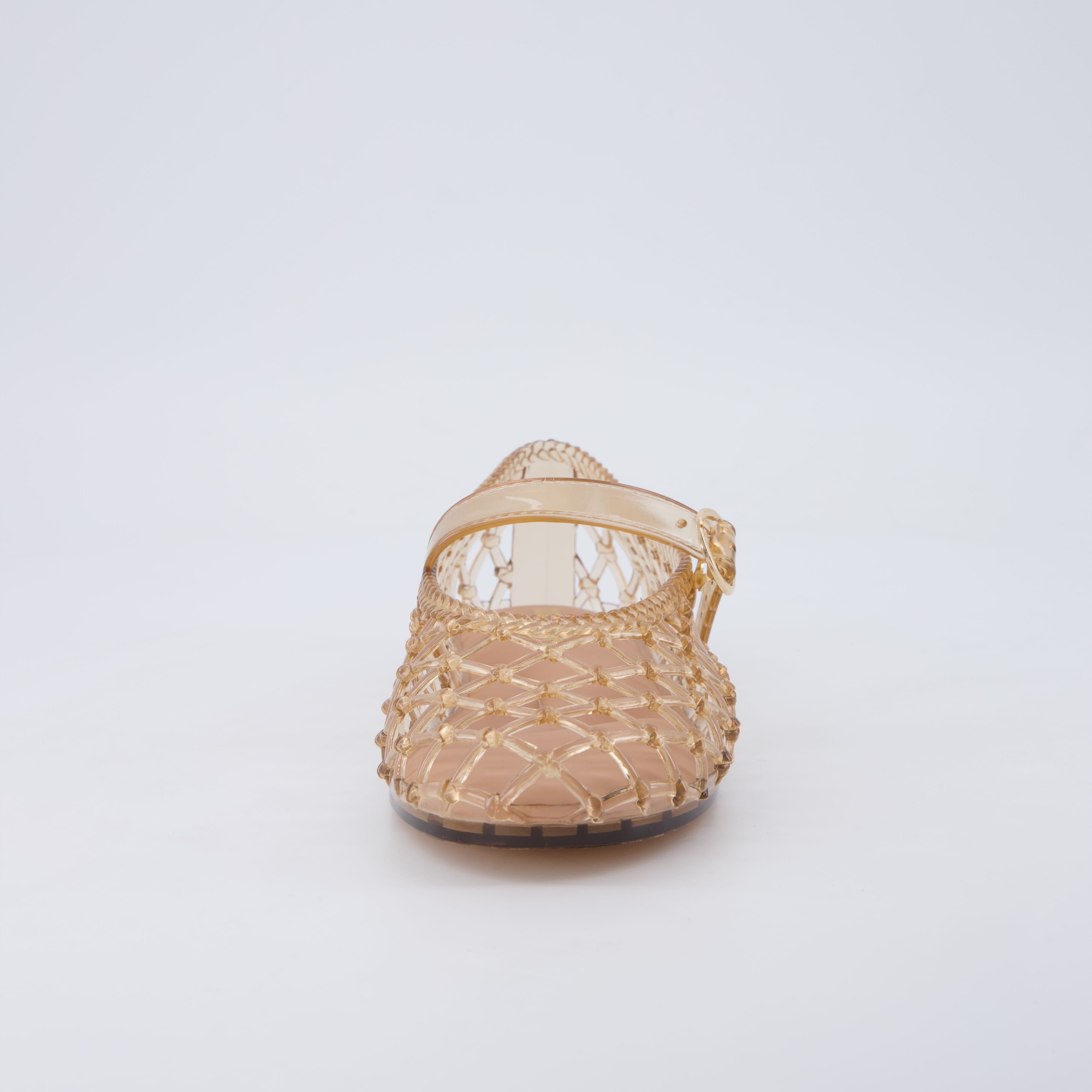 Twist Mary Jane Jelly Flats