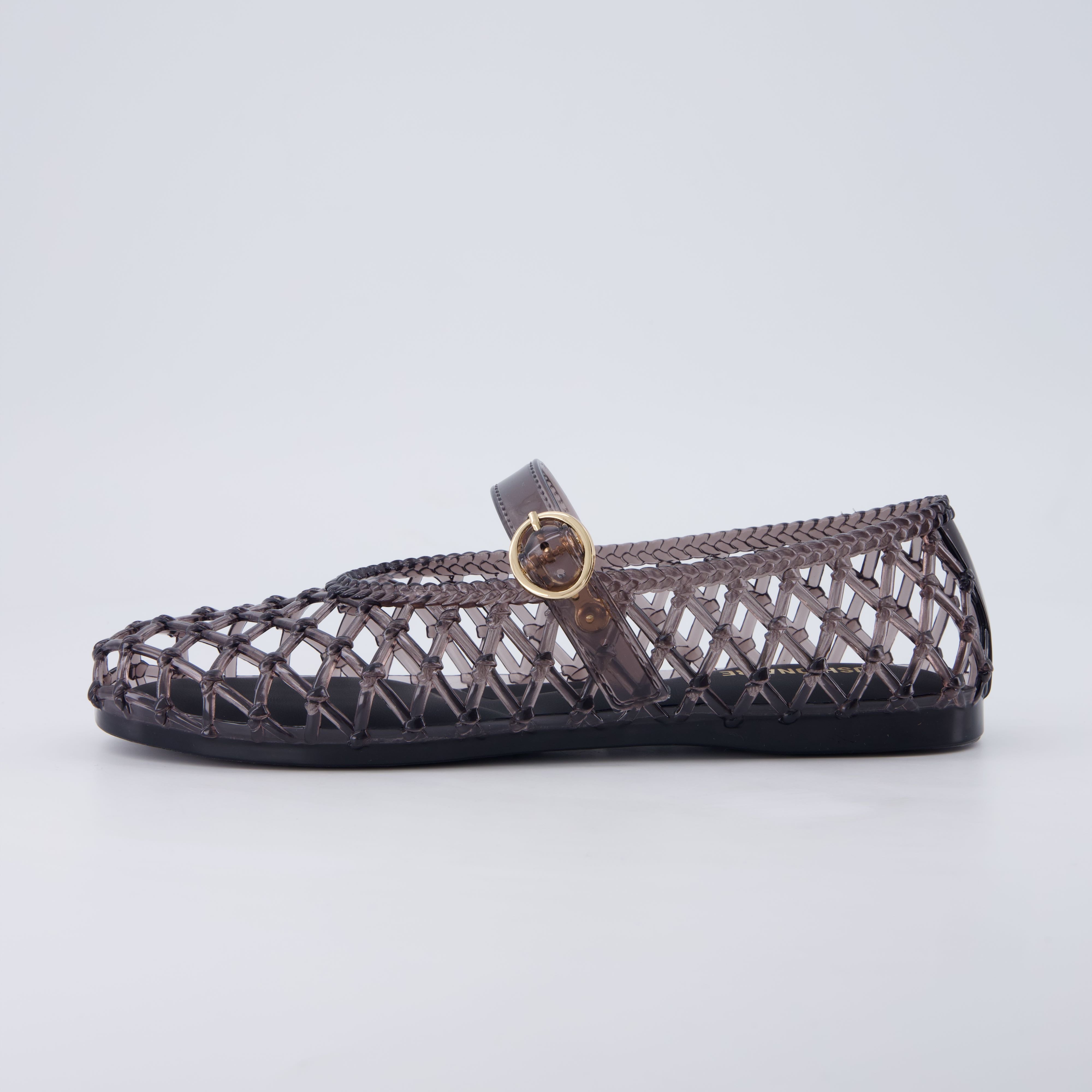 Twist Mary Jane Jelly Flats