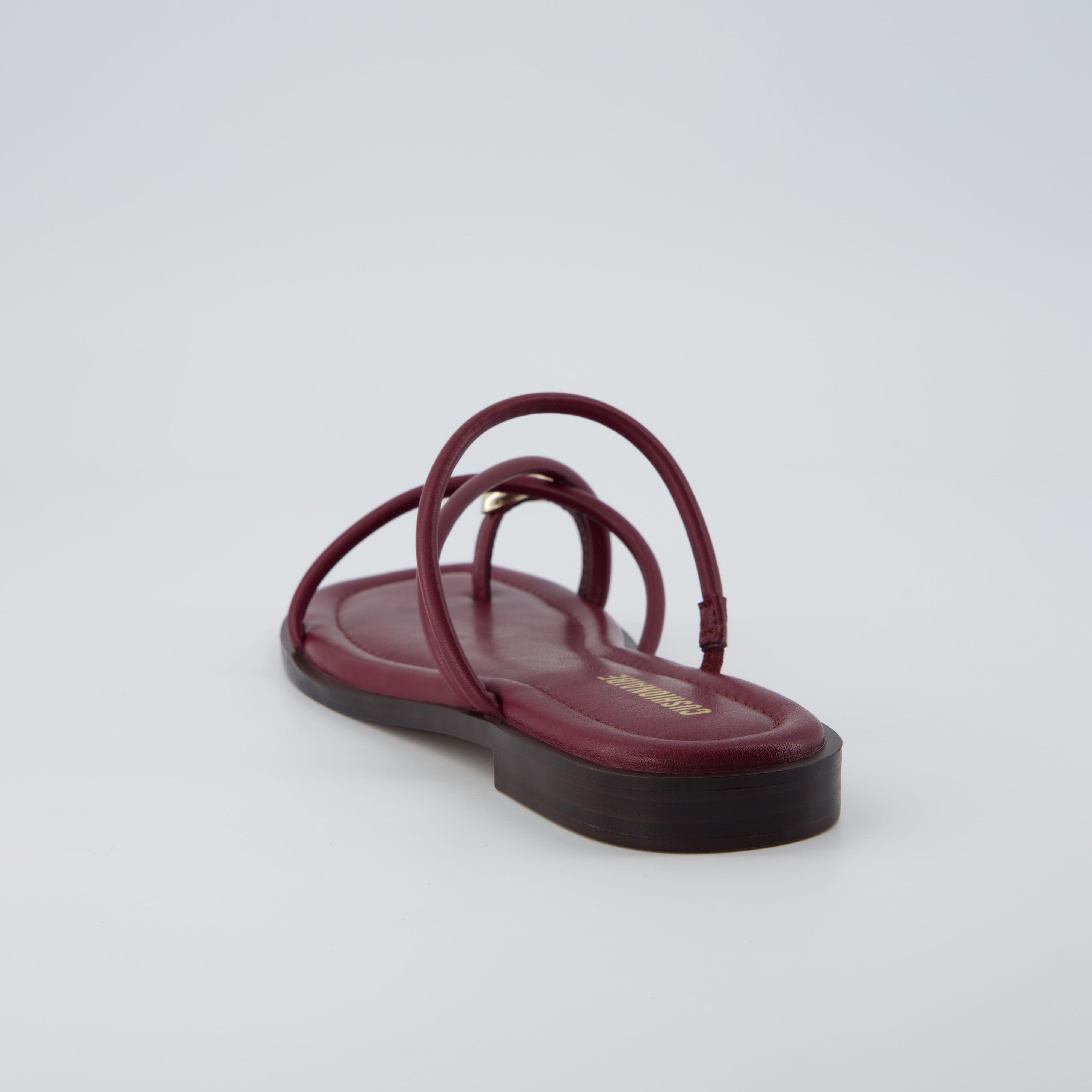 Venue Strappy Sandals Burgundy