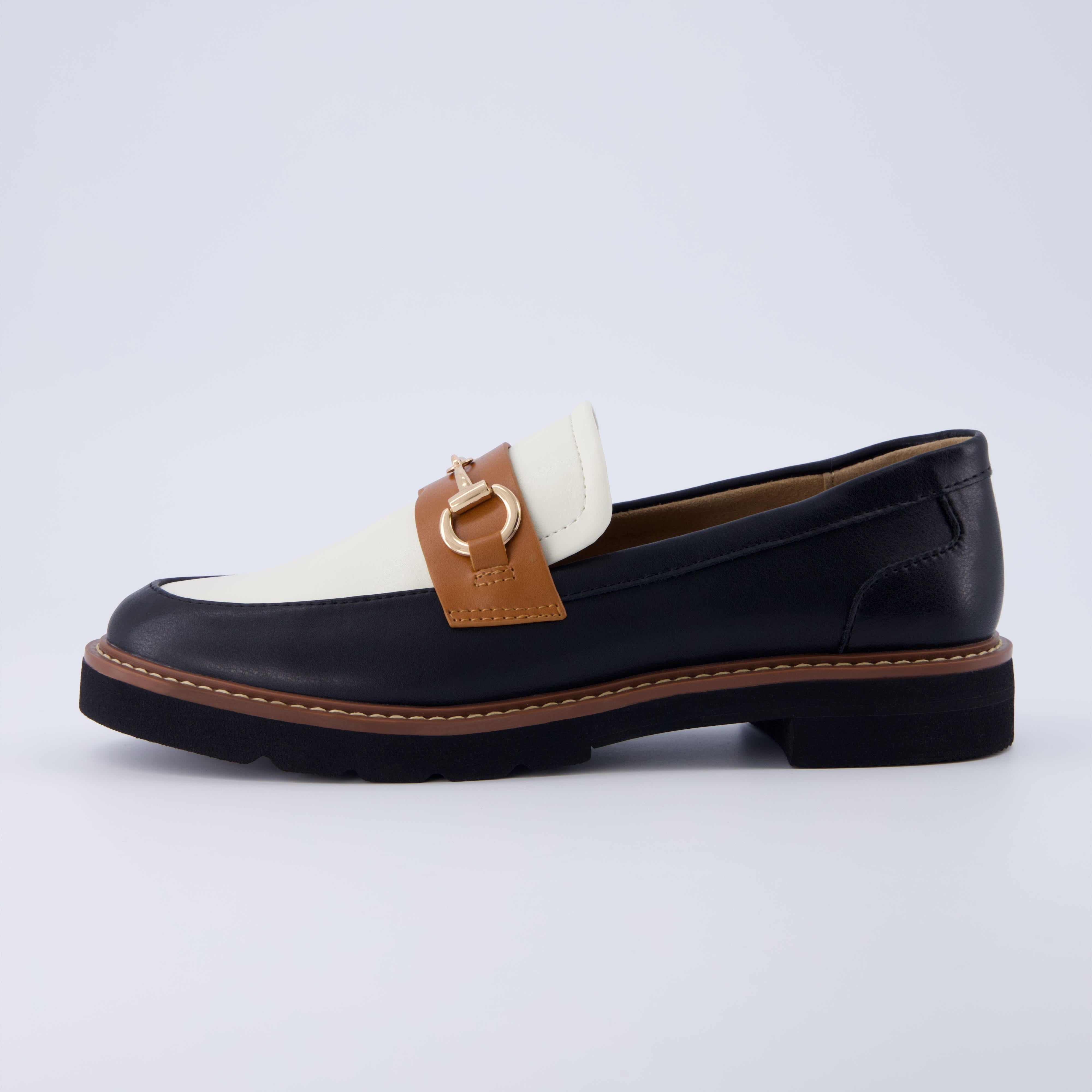 Verve Slip On Loafer Black White
