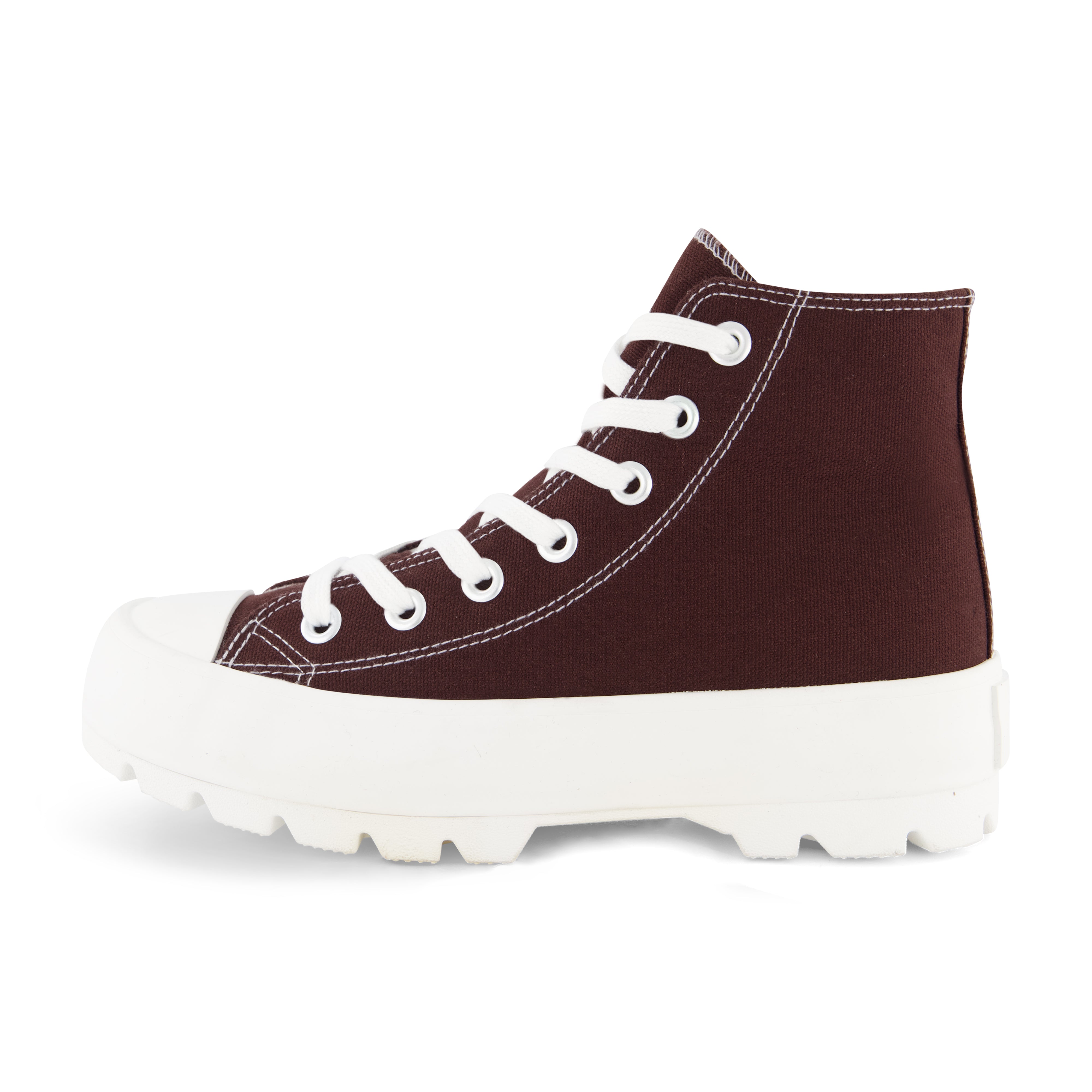 Vespa Lug Canvas Sneaker Chocolate