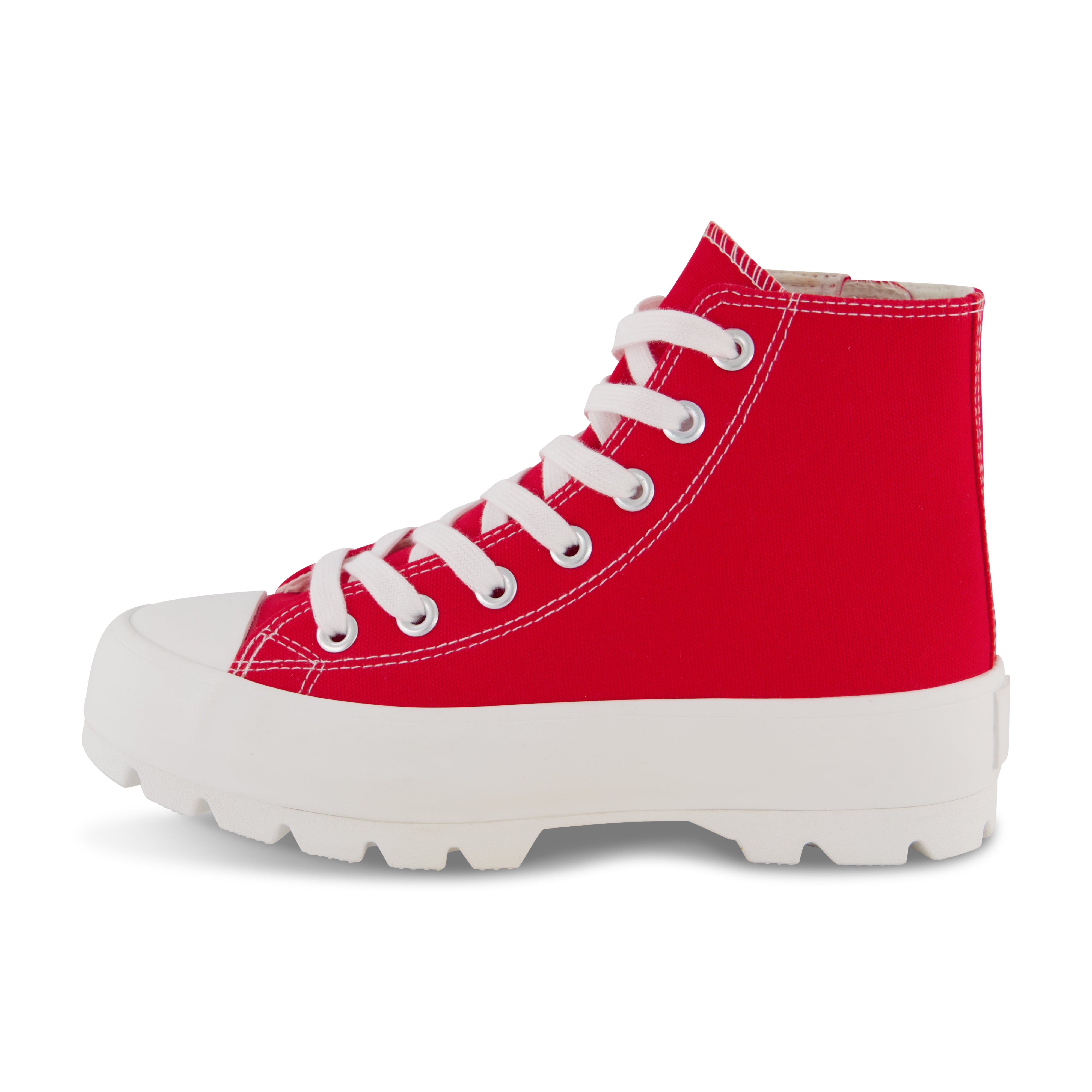 Vespa Lug Canvas Sneaker Red