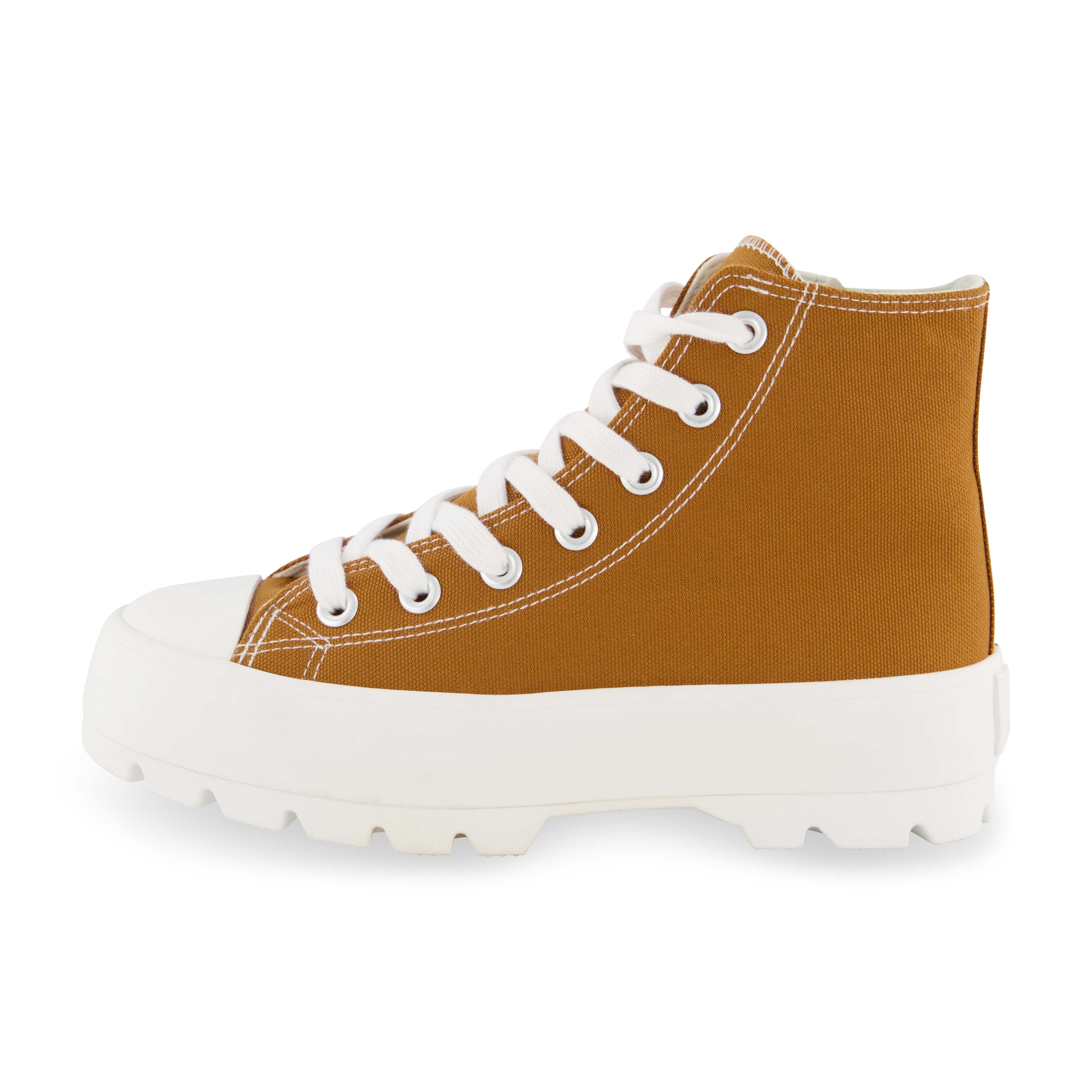 Vespa Lug Canvas Sneaker Tan