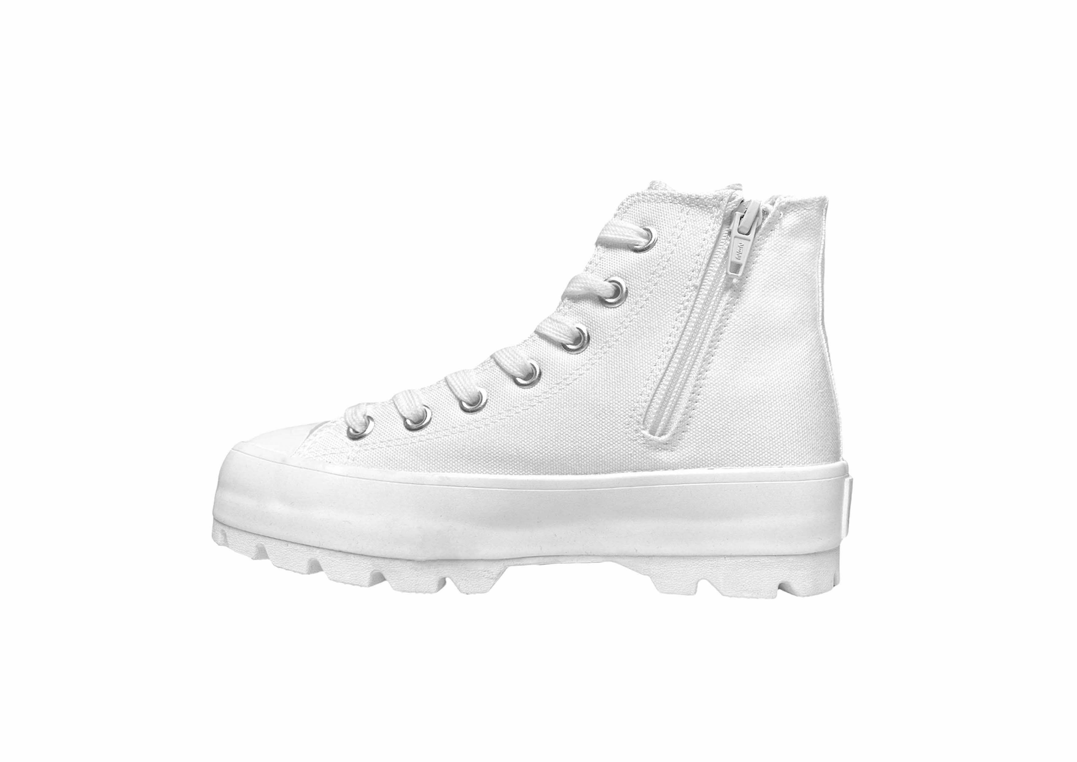 Vespa Lug Canvas Sneaker White