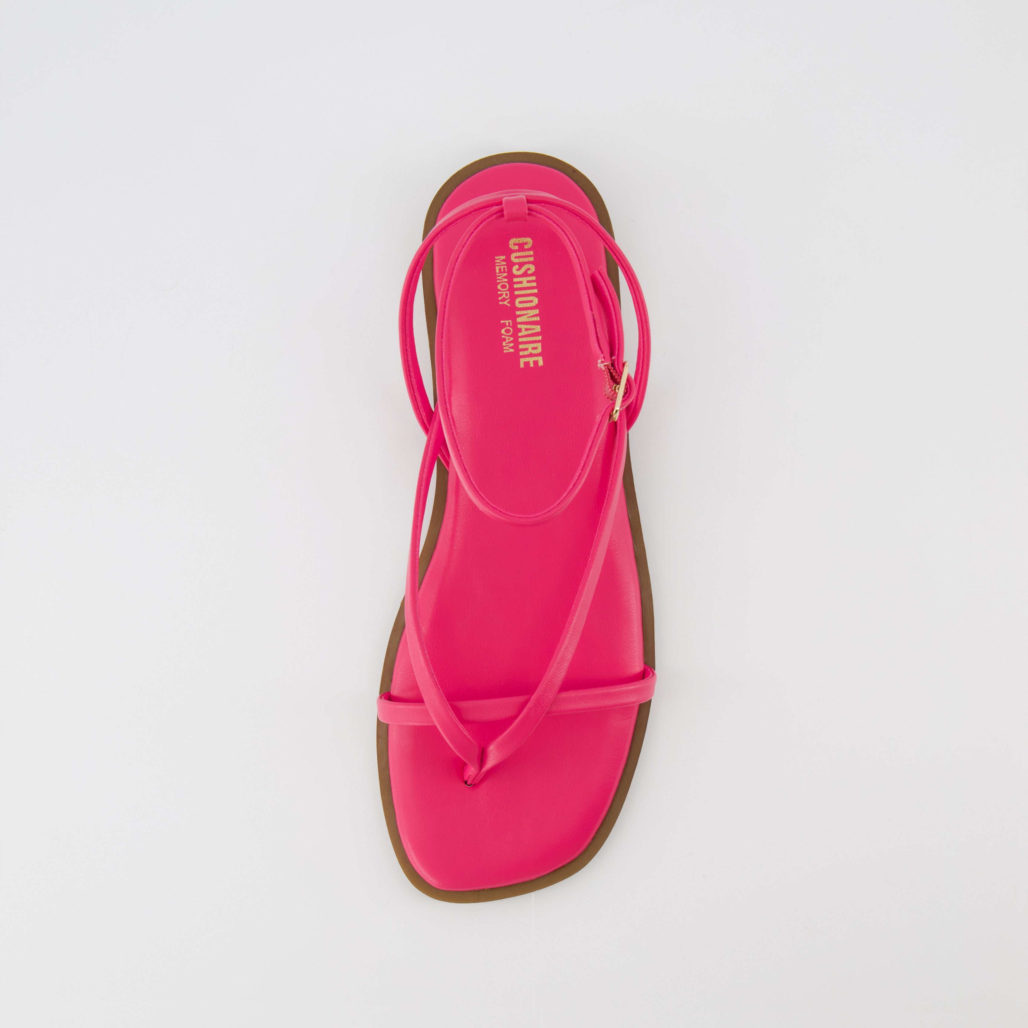 Vida Strappy Flat Sandal Fuchsia