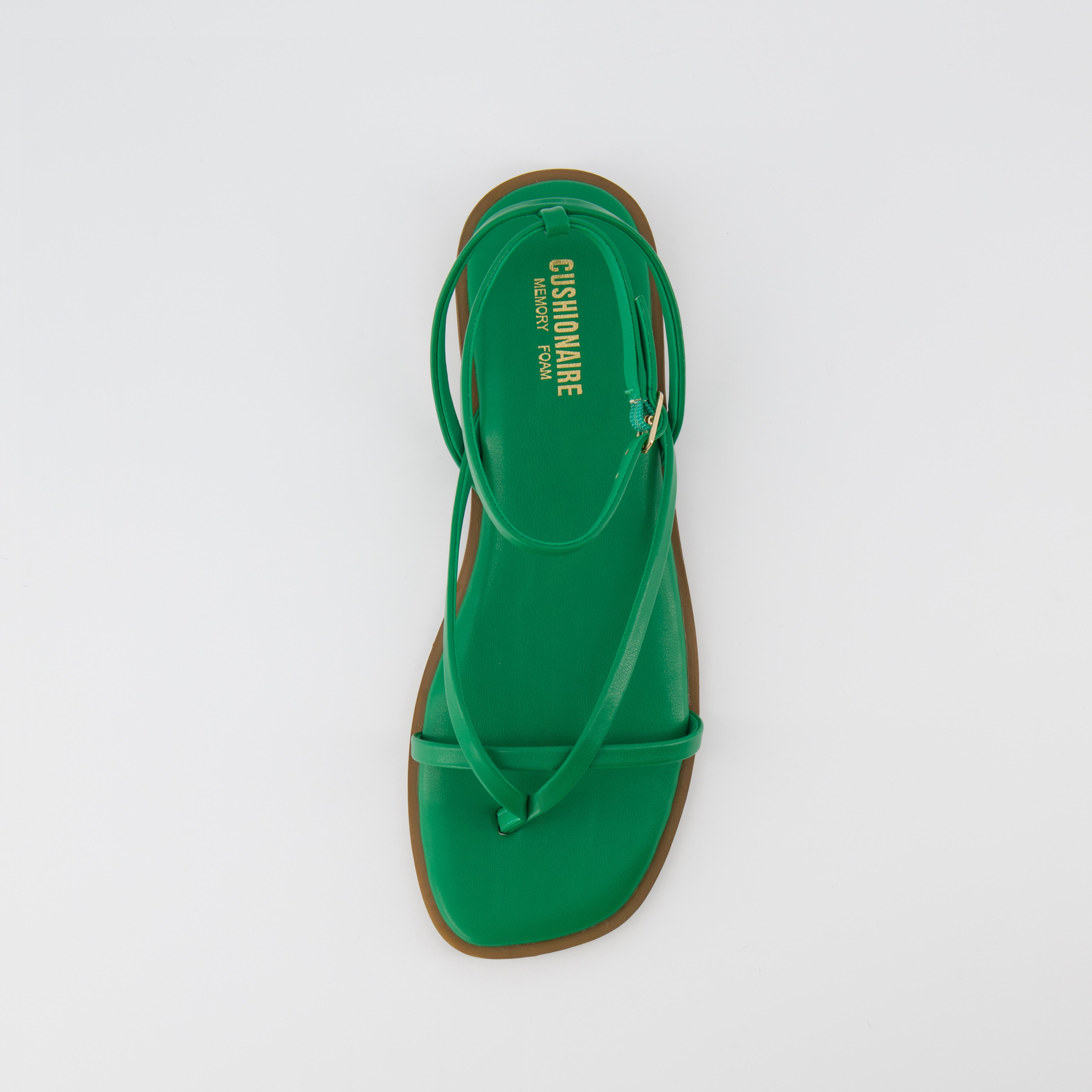 Vida Strappy Flat Sandal Kelly Green