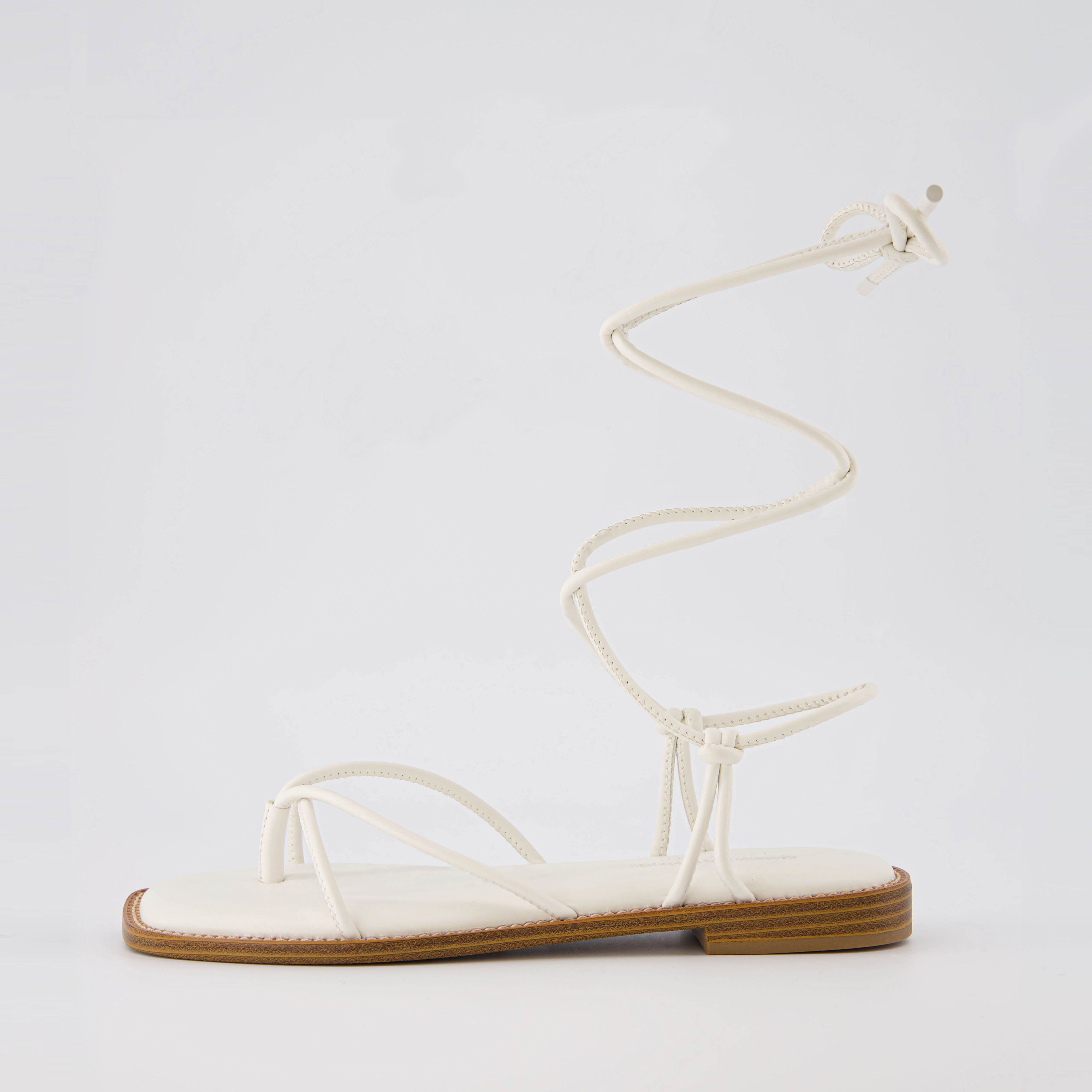 Virtue Lace Up Sandal Ivory