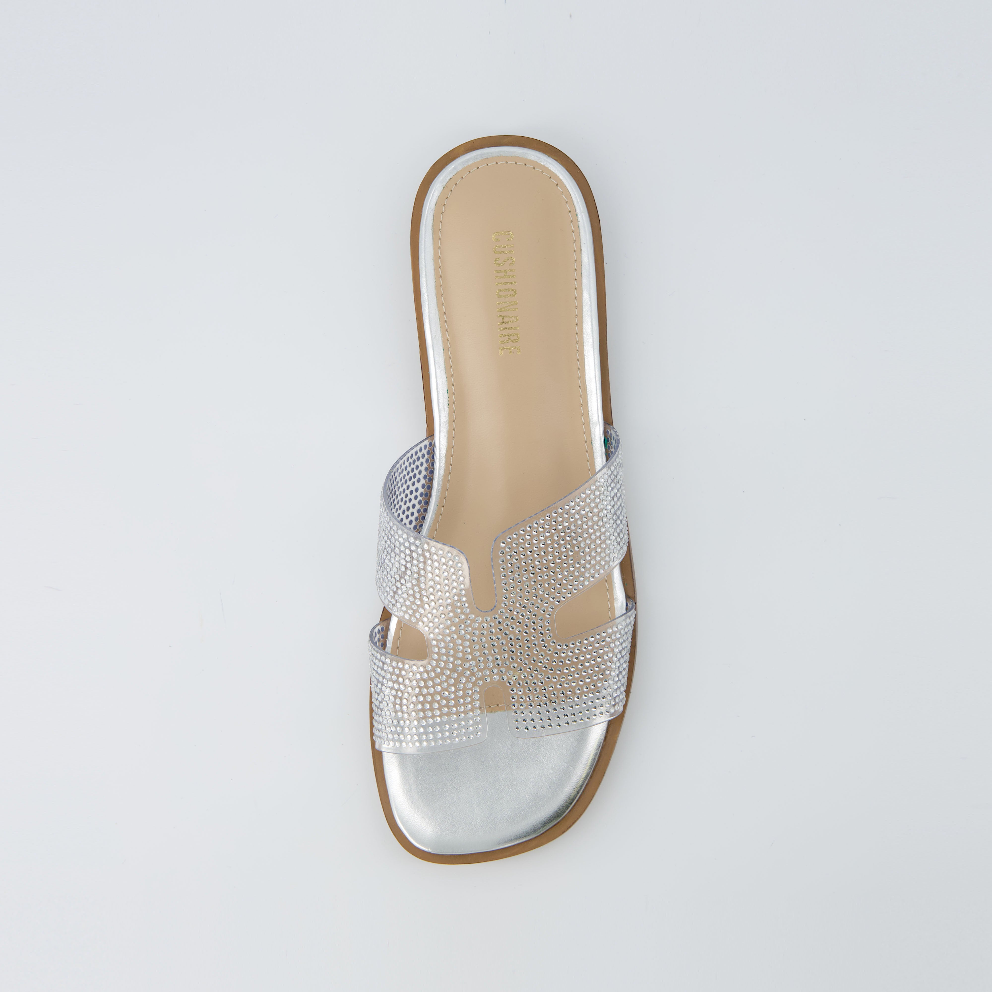 Voyage Slide Sandal Clear