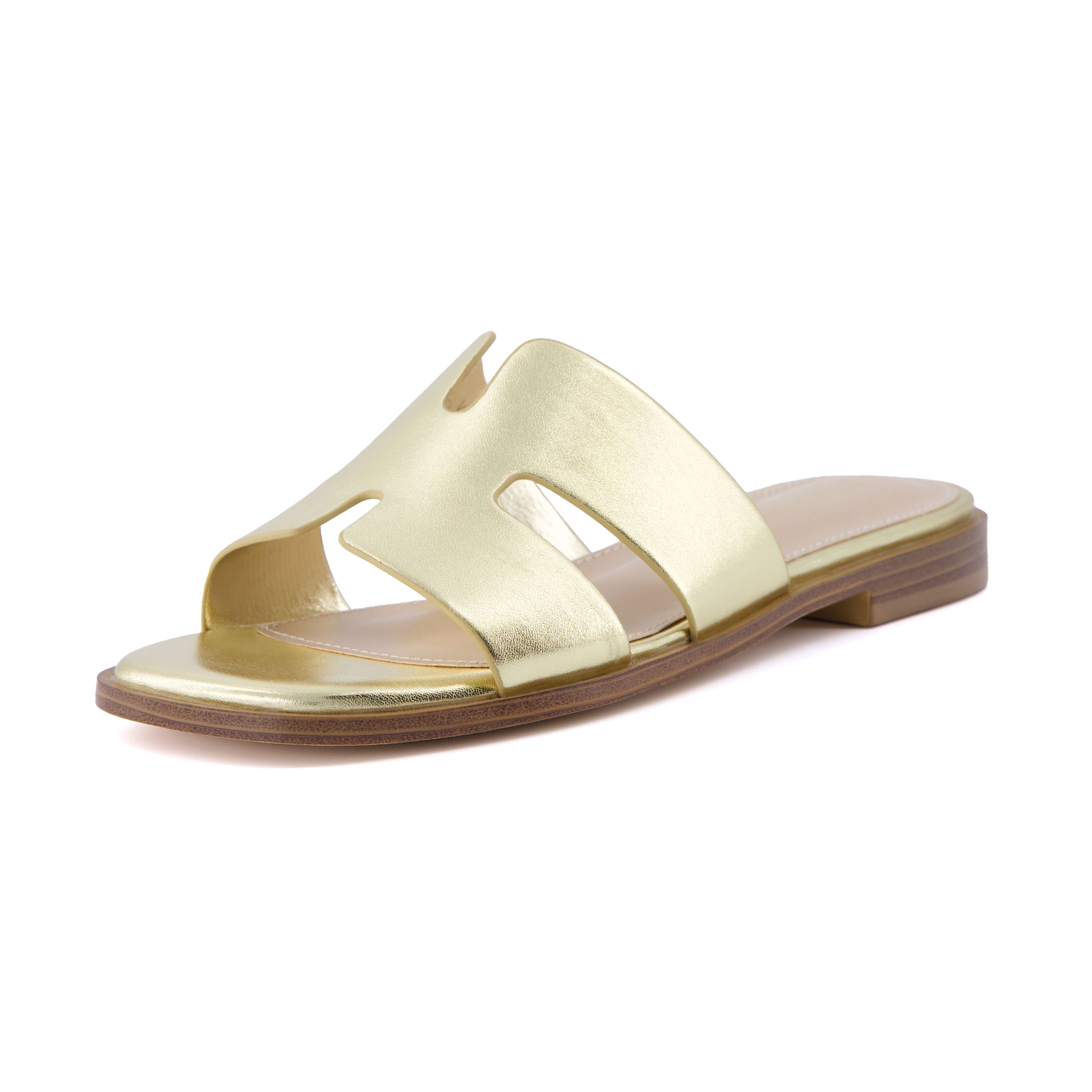 Voyage Slide Sandal Gold