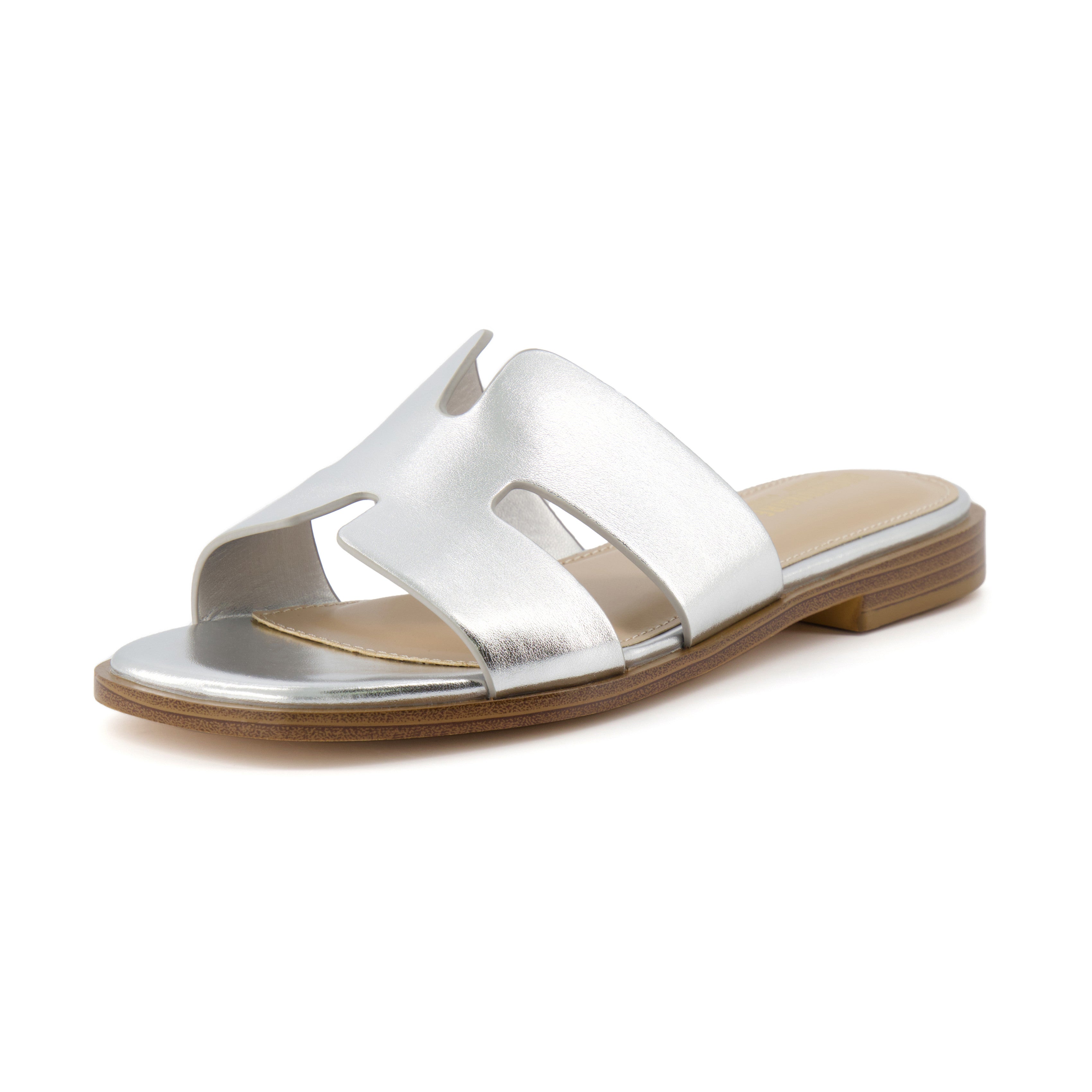 Voyage Slide Sandal Silver