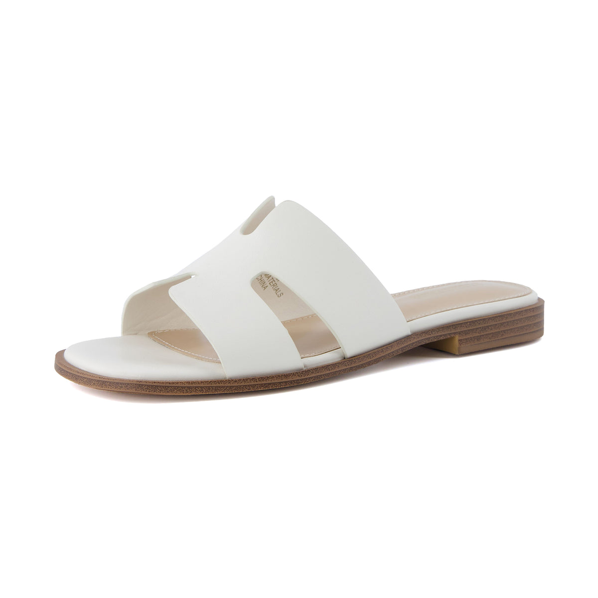 Voyage Strap Slides Cream Smooth