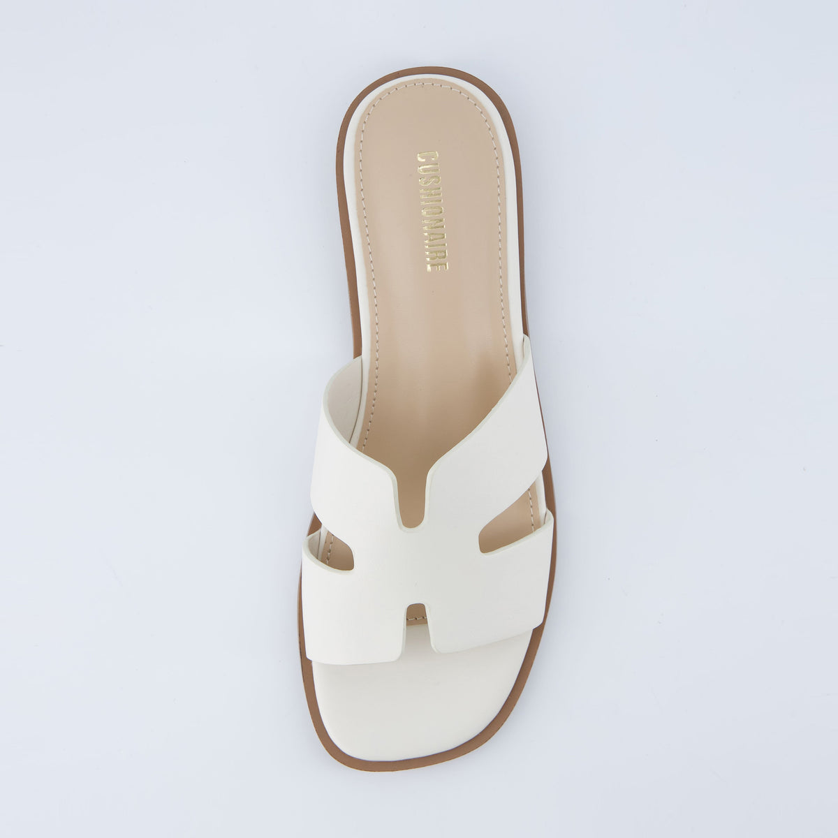 Voyage Strap Slides Cream Smooth