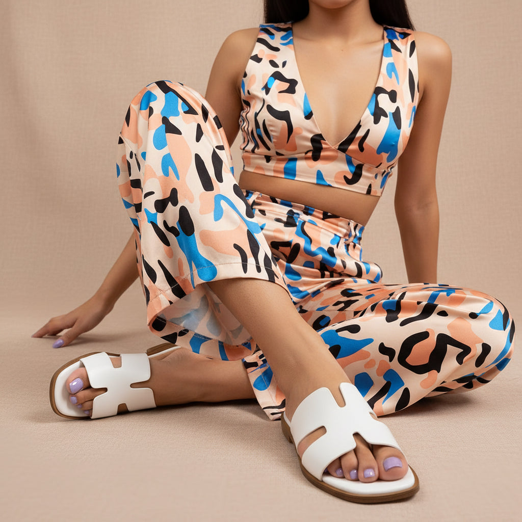 Voyage Strap Slides White Smooth