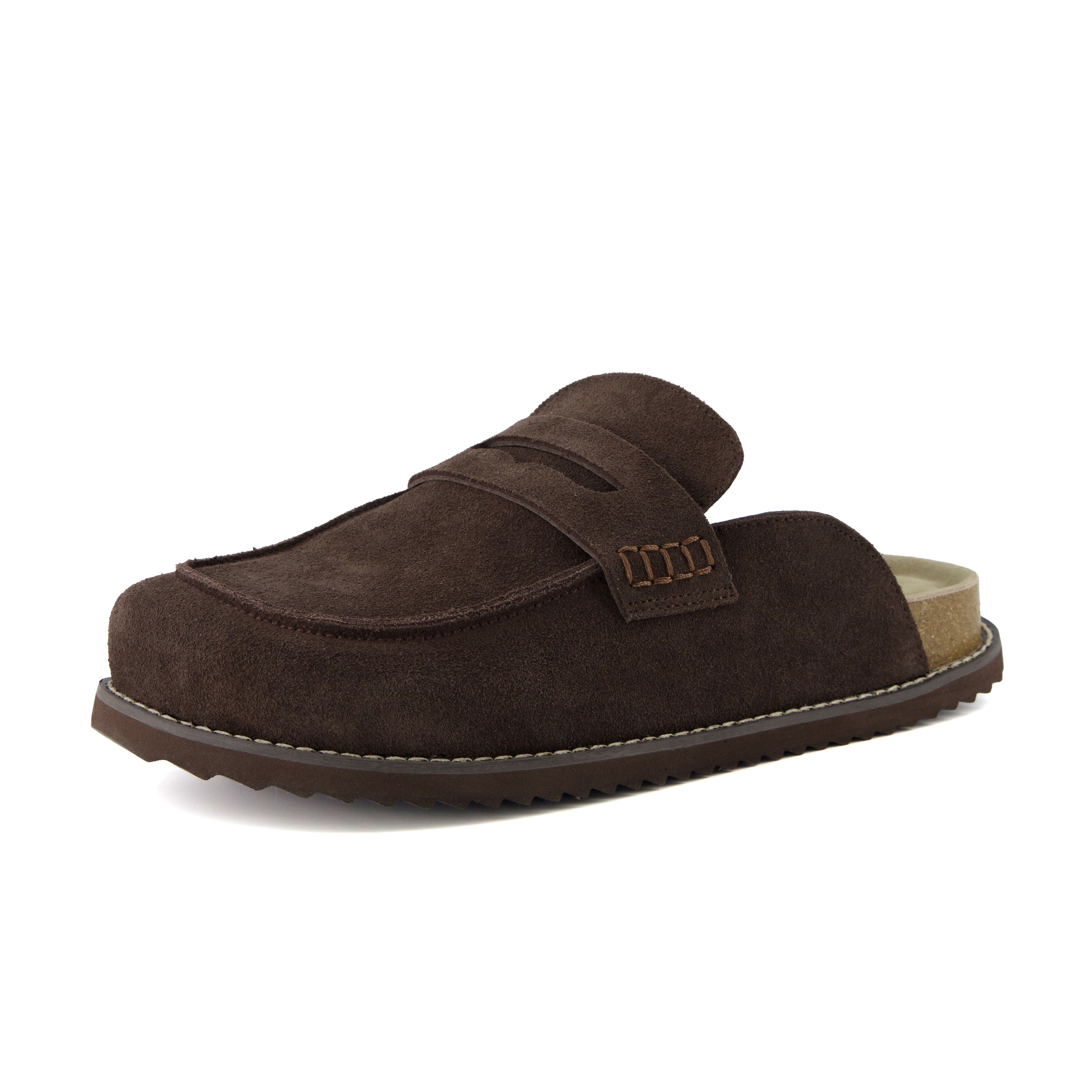 Wally Men's Loafer Clogs Brown Medium