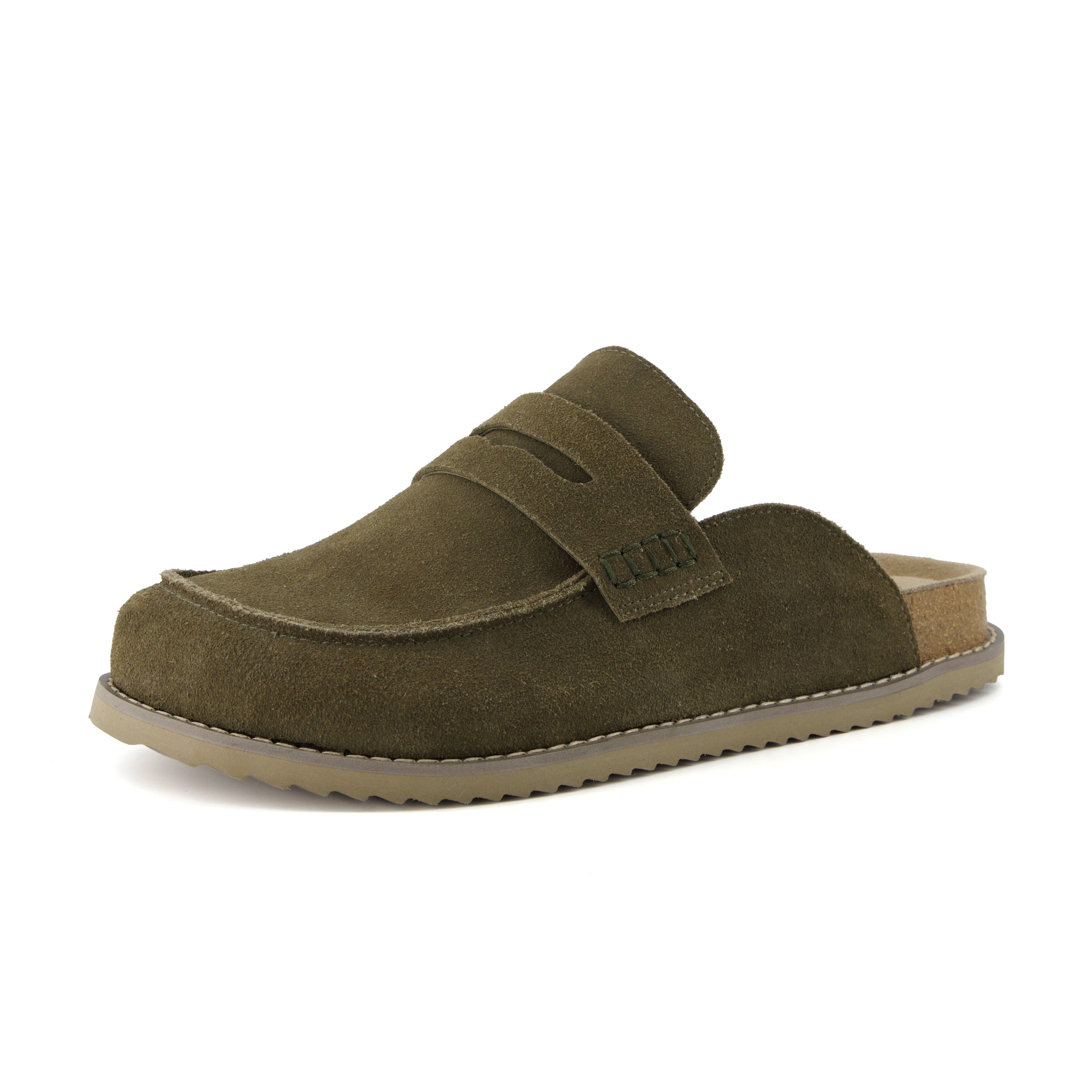 Wally Men's Loafer Clogs Olive Medium