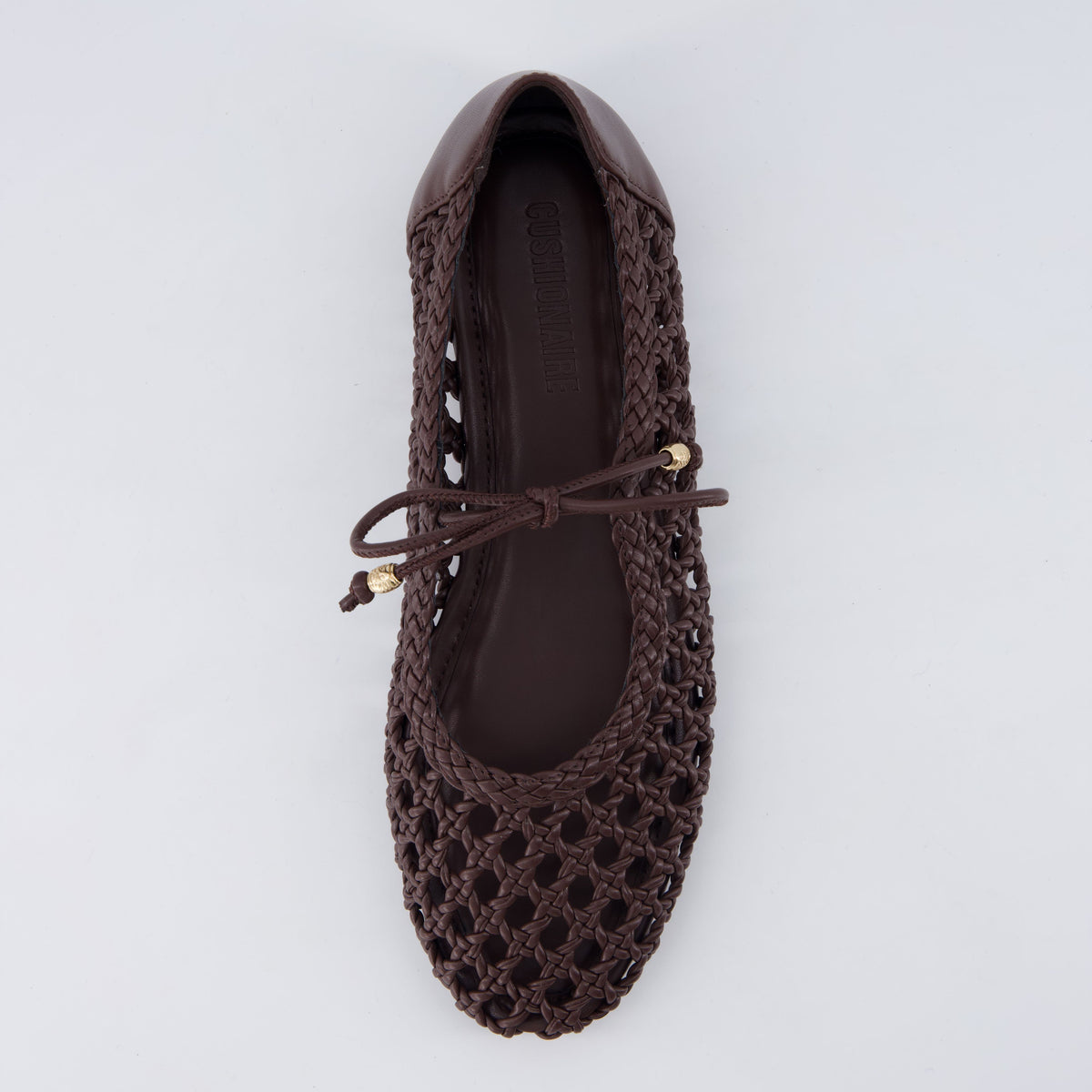Wesley Woven Ballet Flats Brown