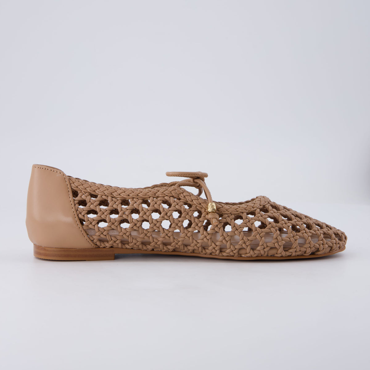 Wesley Woven Ballet Flats Latte