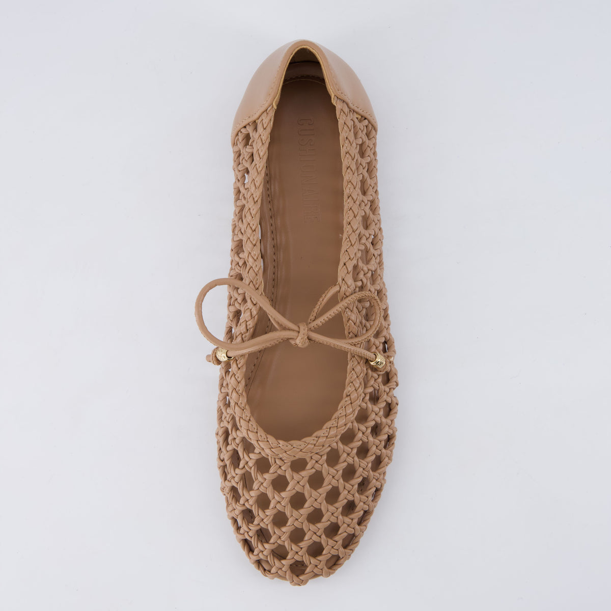 Wesley Woven Ballet Flats Latte