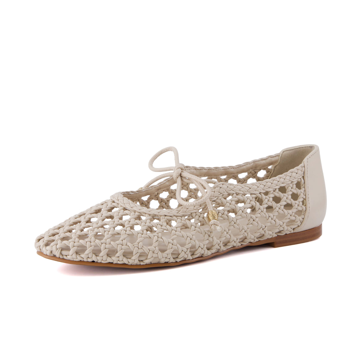 Wesley Woven Ballet Flats Wheat