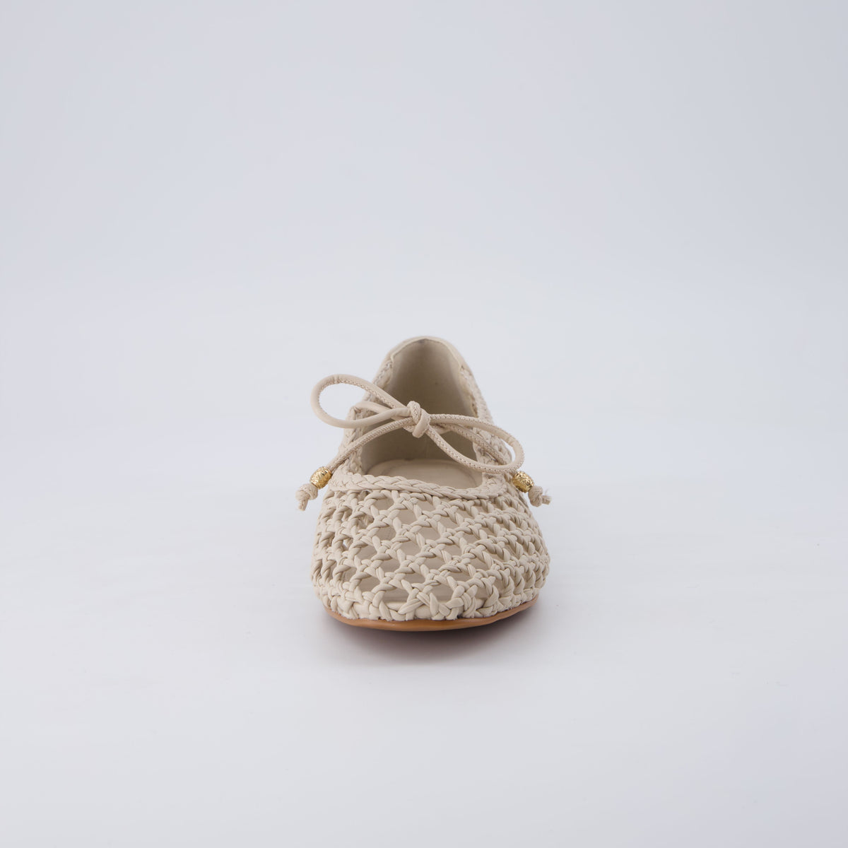 Wesley Woven Ballet Flats Wheat