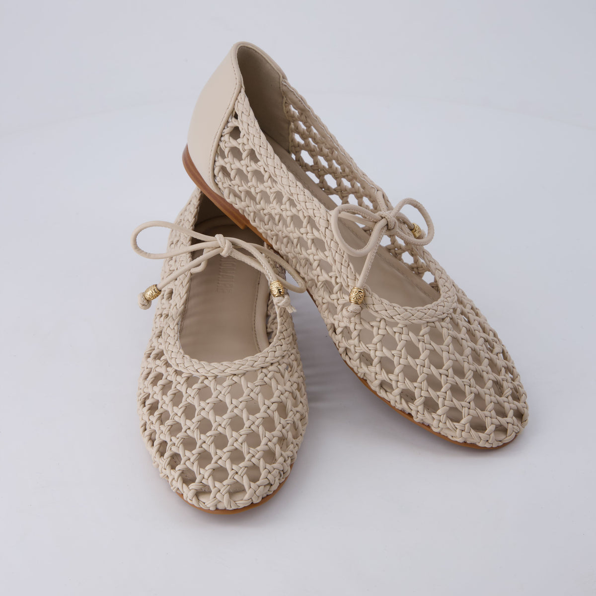 Wesley Woven Ballet Flats Wheat