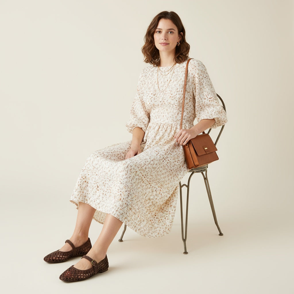 Weston Woven Mary Jane Brown