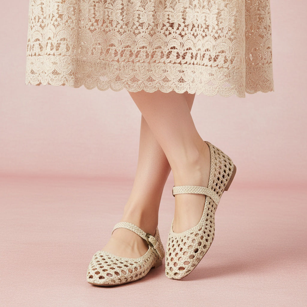 Weston Woven Mary Jane Wheat