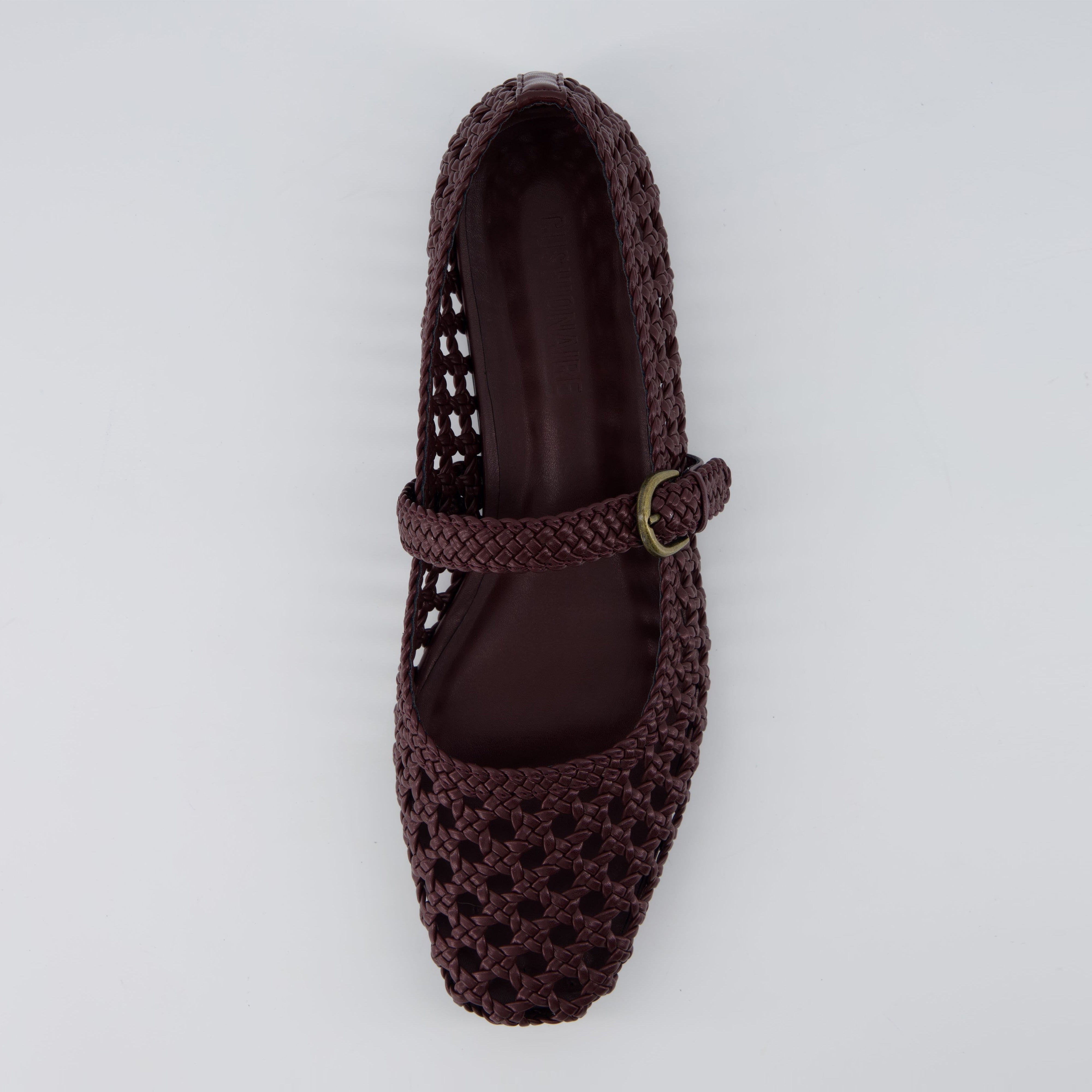 Weston Woven Mary Jane Burgundy