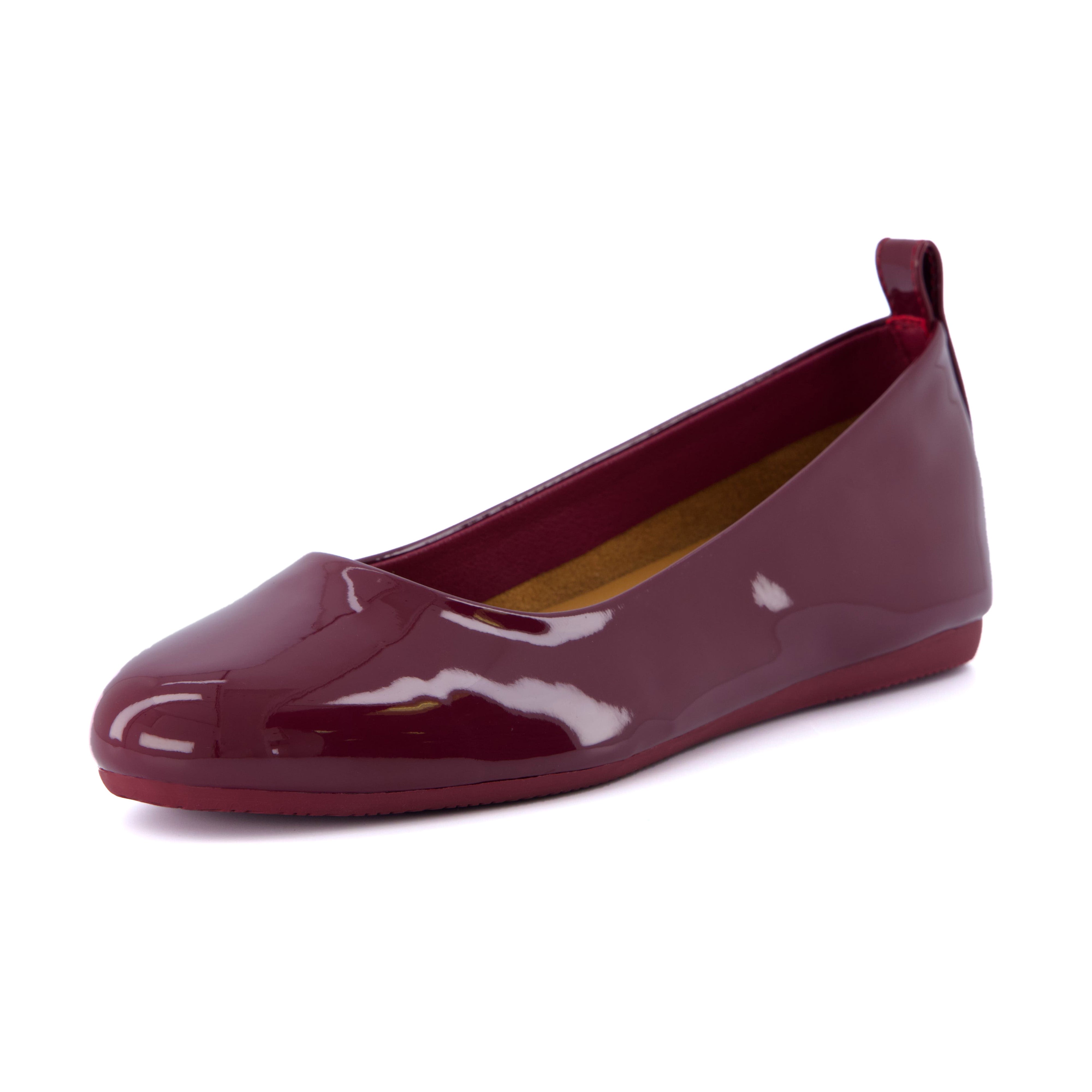 Wink Hidden Wedge Flat Burgundy Patent