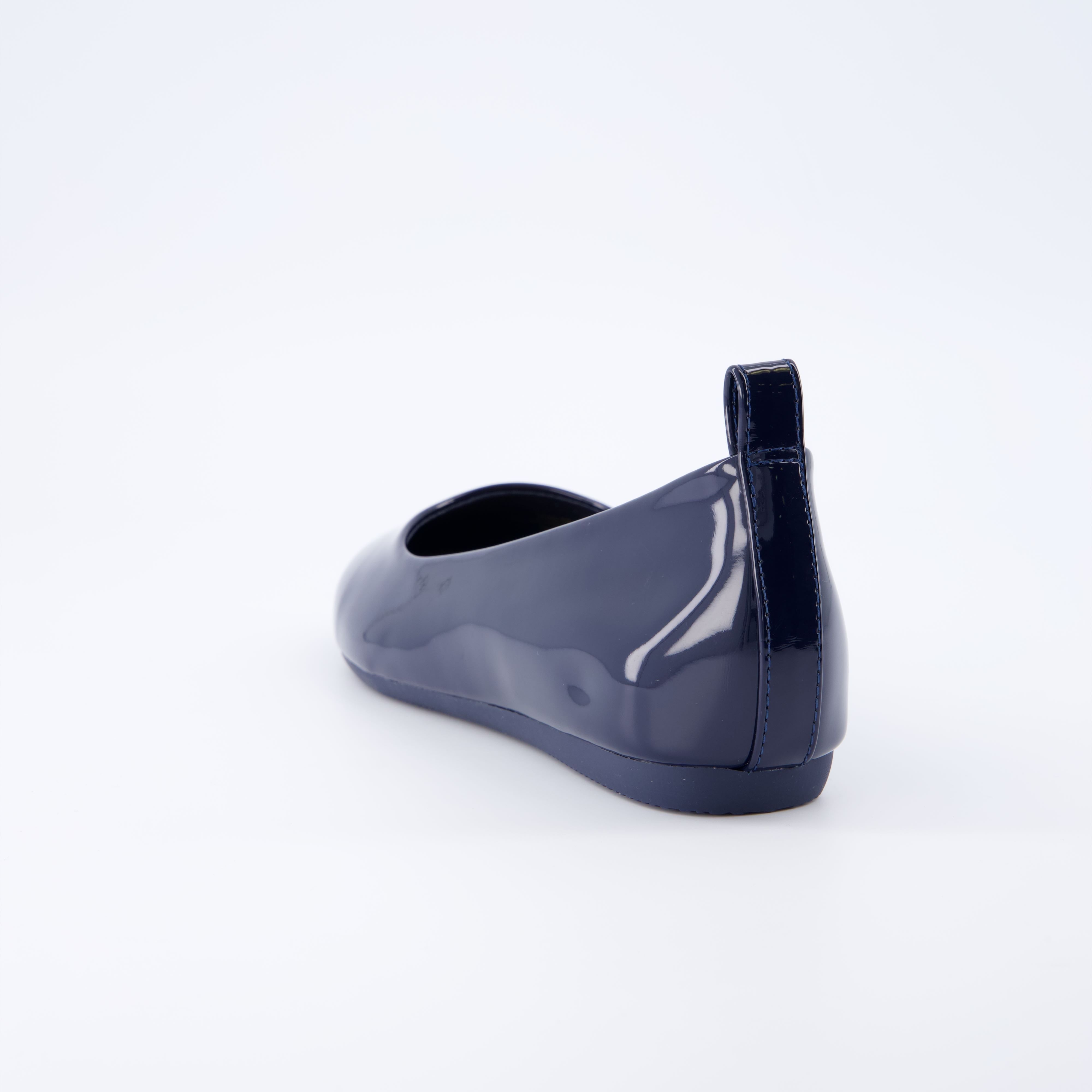 Wink Hidden Wedge Flat Navy Patent