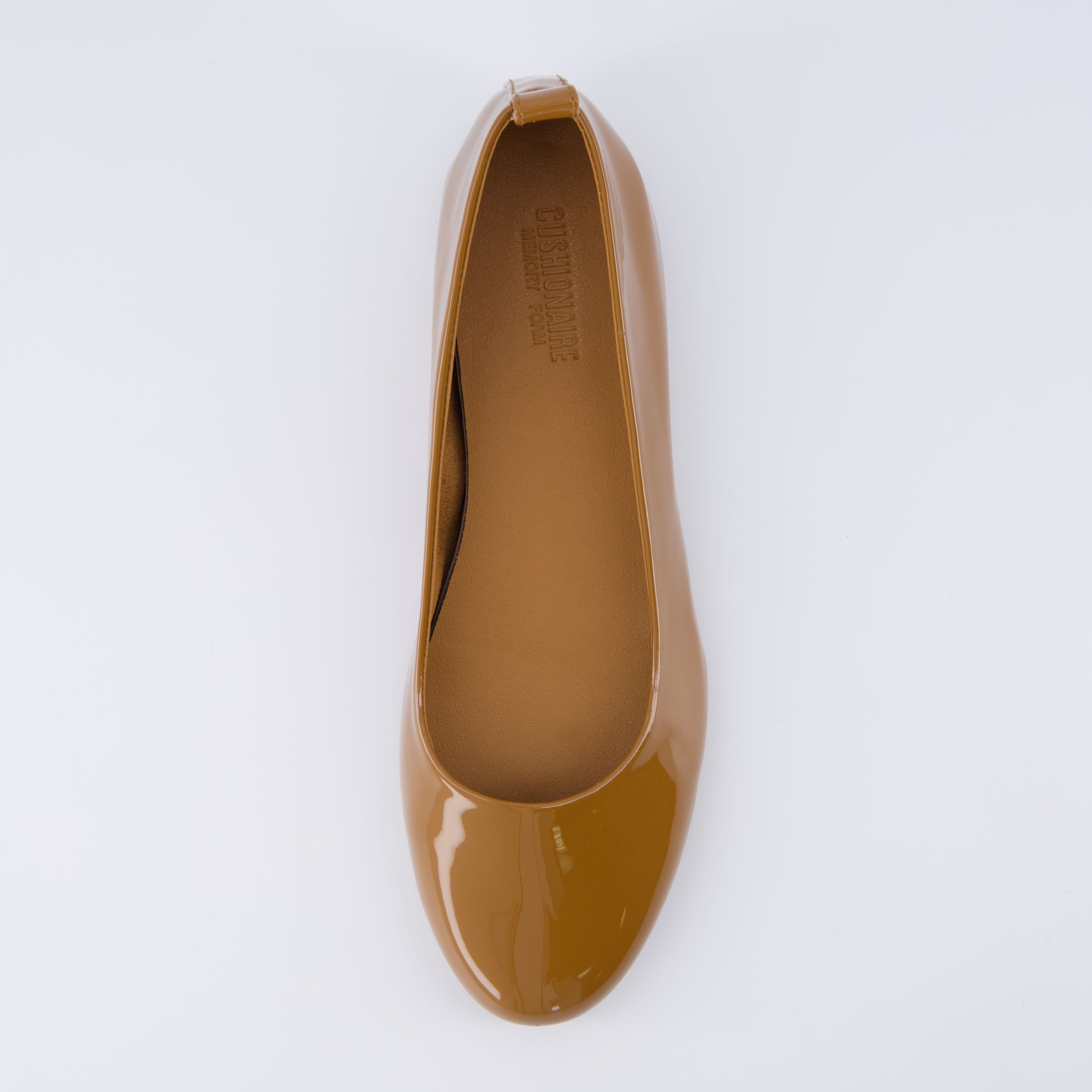 Wink Hidden Wedge Flat Tan Patent