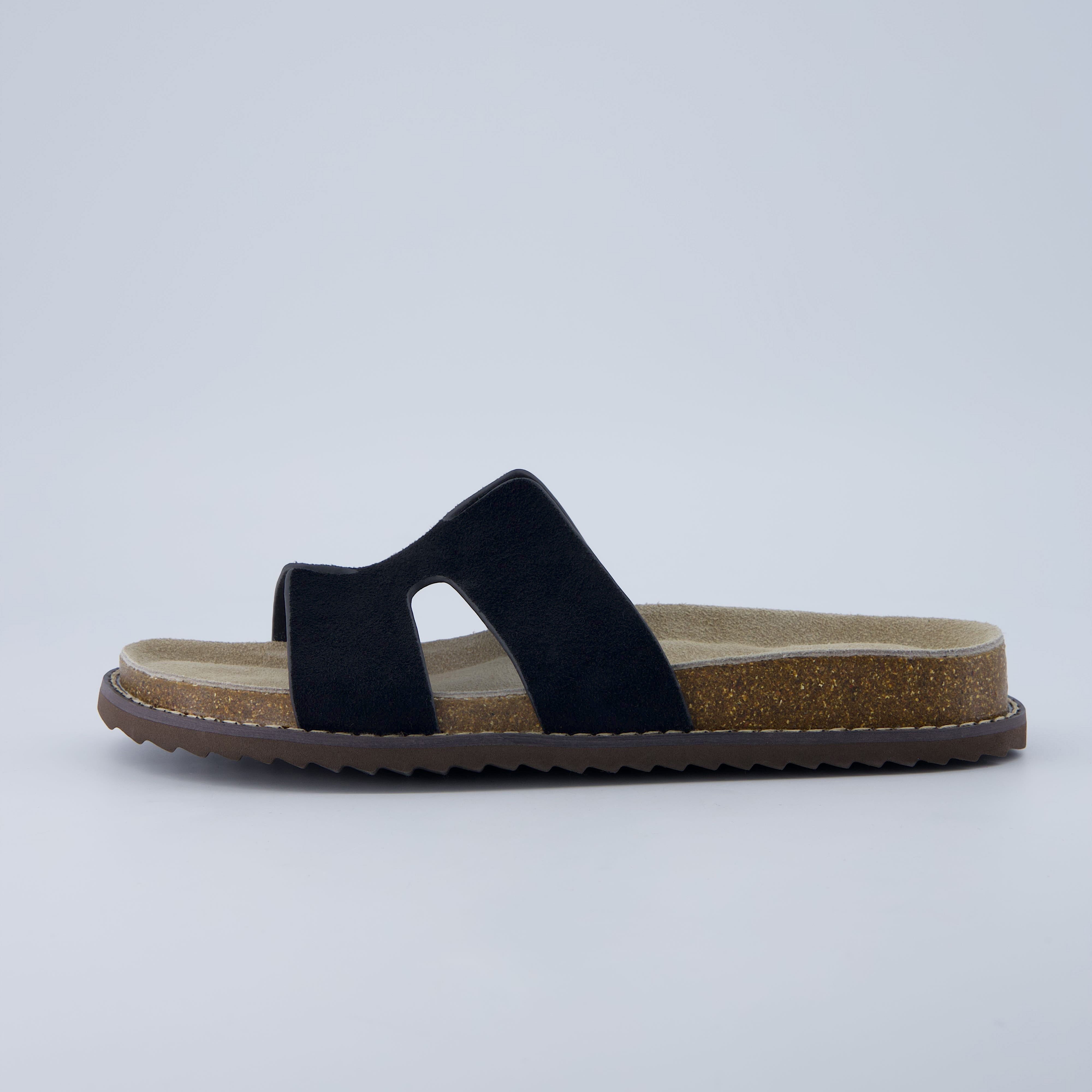 Wisdom Cork Sandals Black