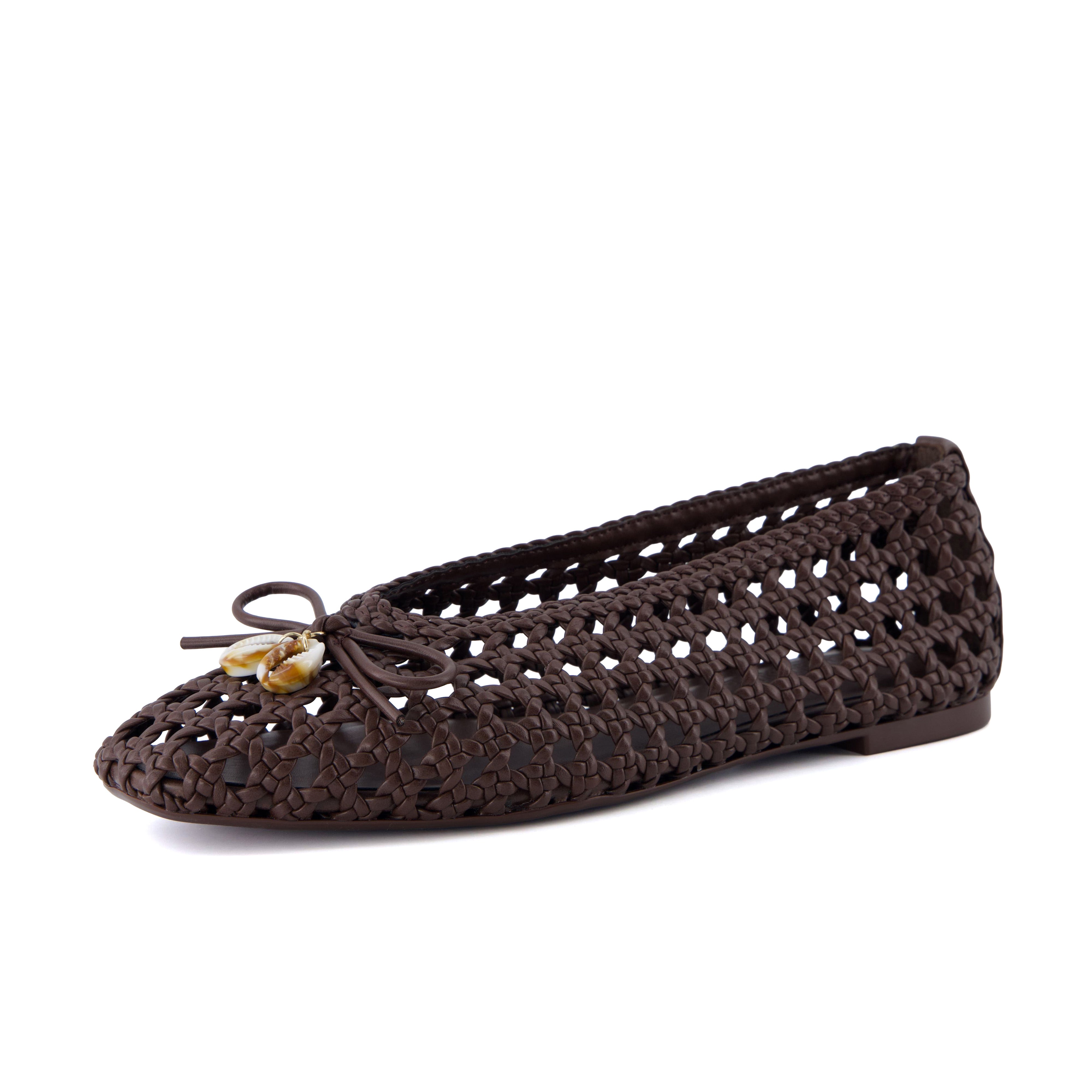 Witty Woven Ballet Flats Brown Medium