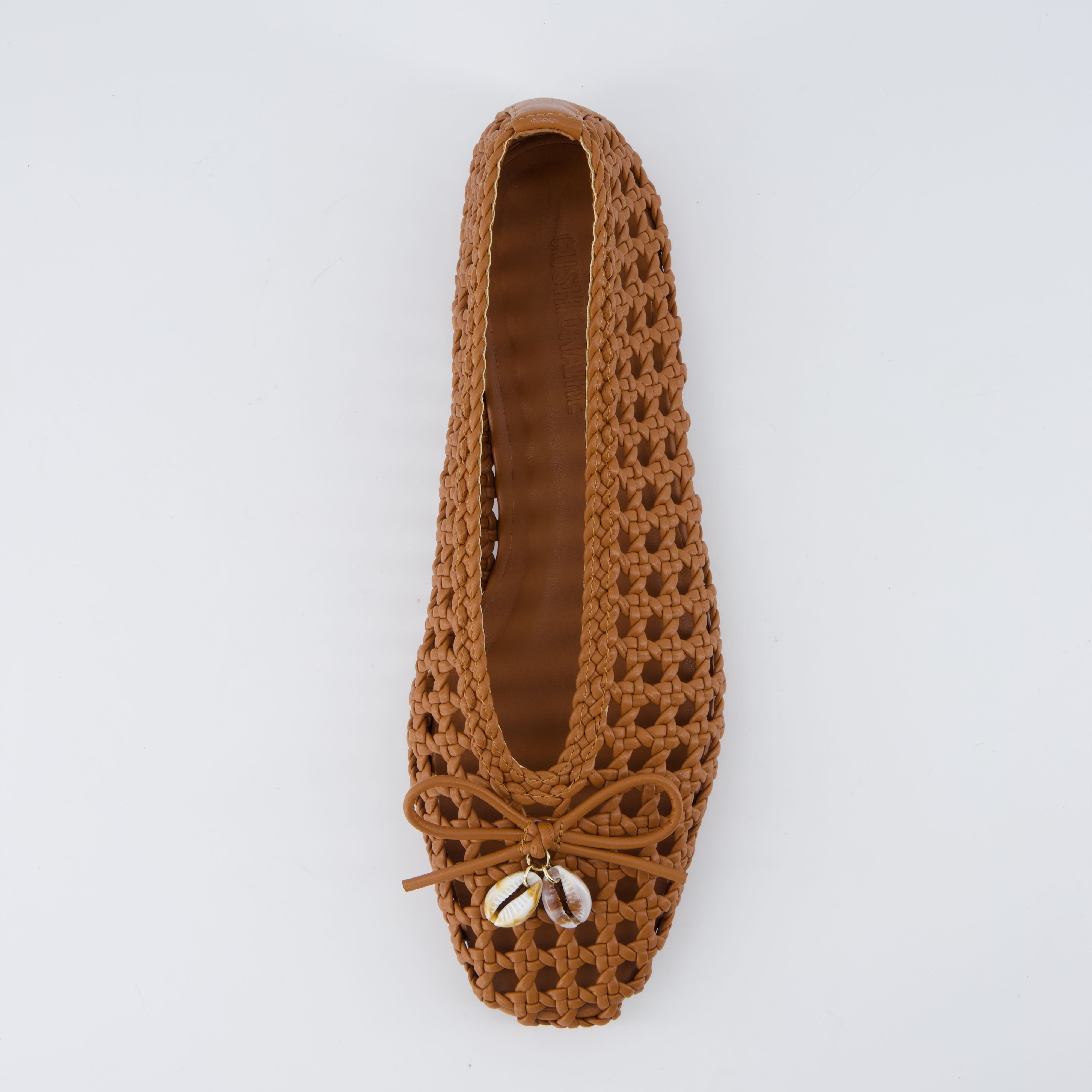 Witty Woven Ballet Flats Cognac Medium