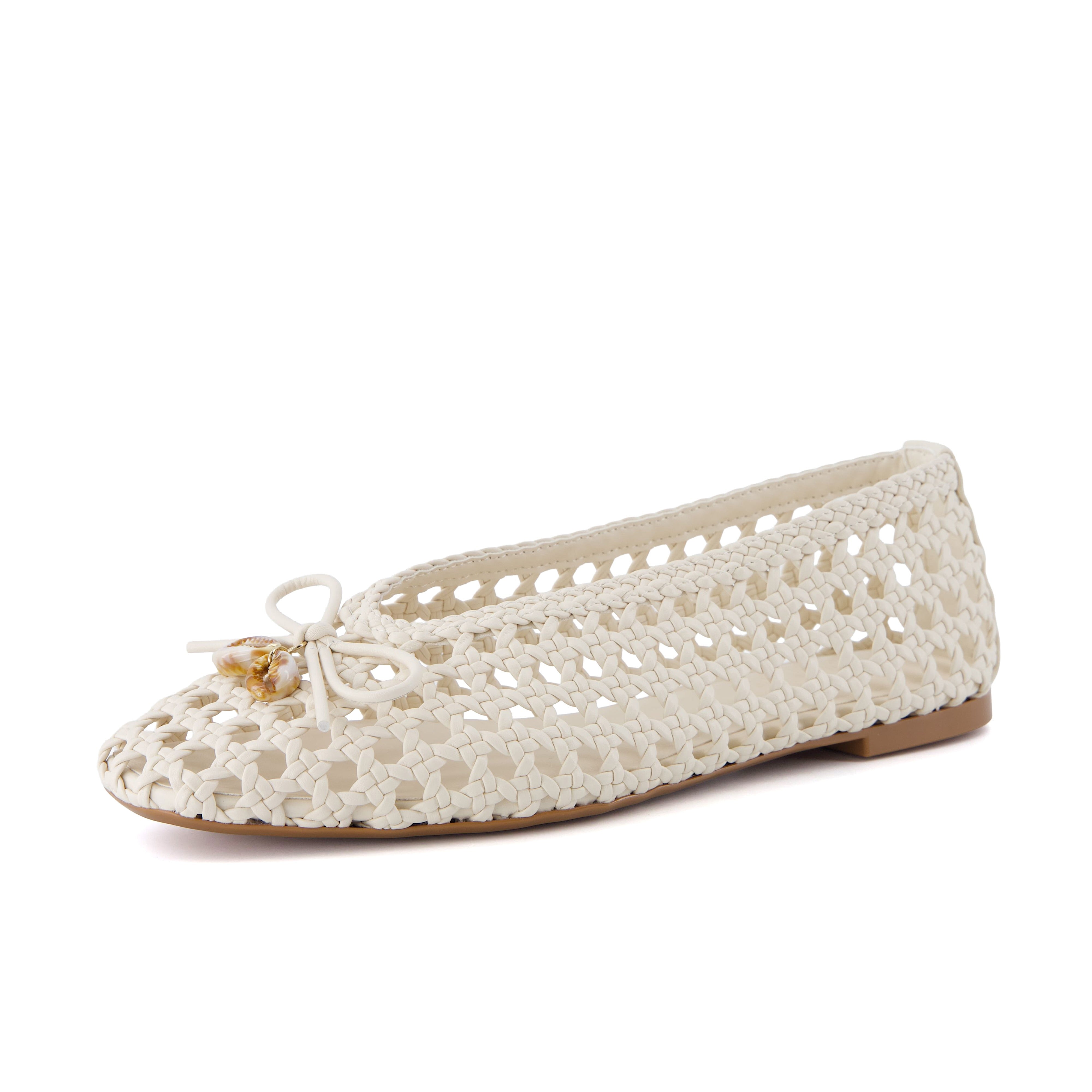 Witty Woven Ballet Flats Ivory Medium