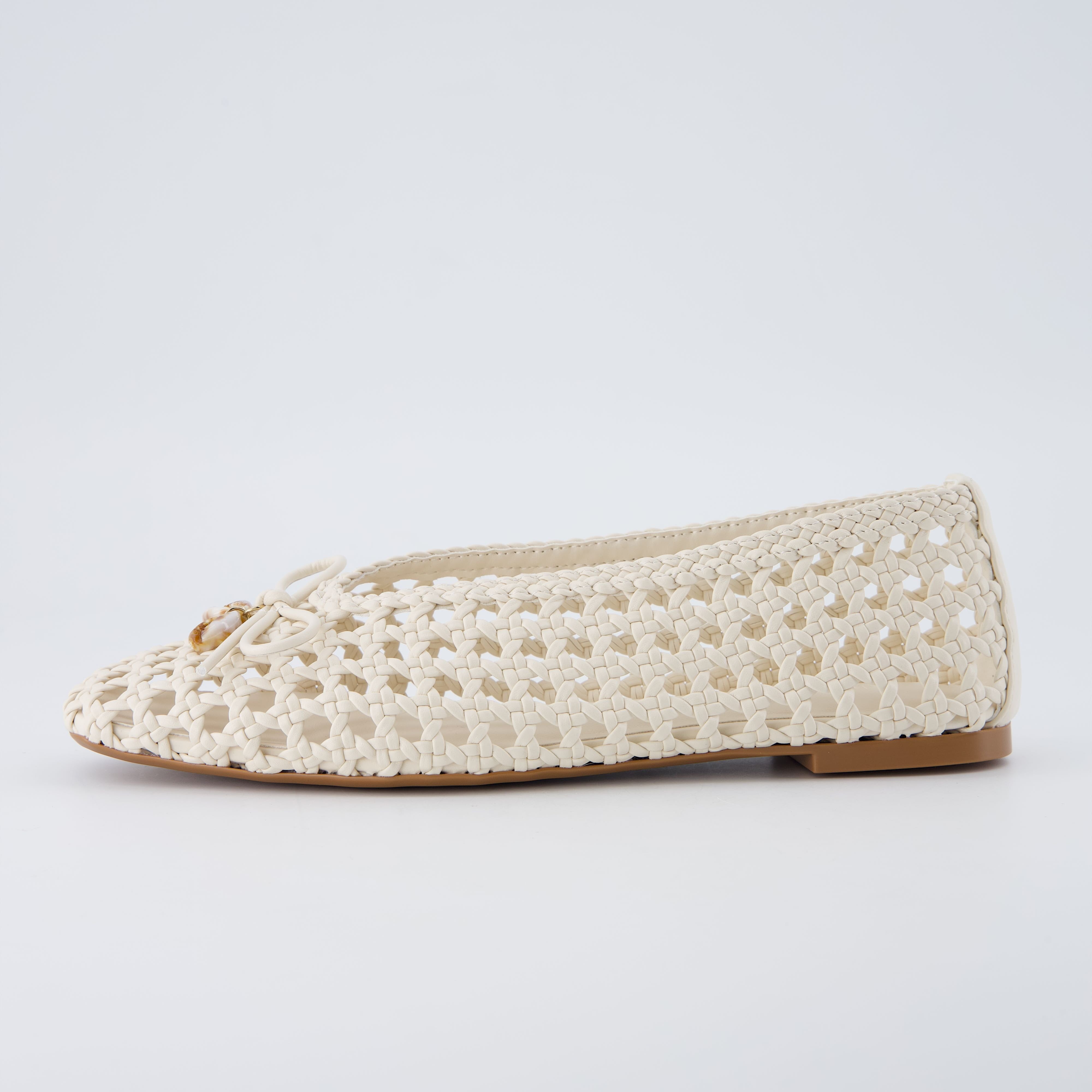 Witty Woven Ballet Flats Ivory Medium
