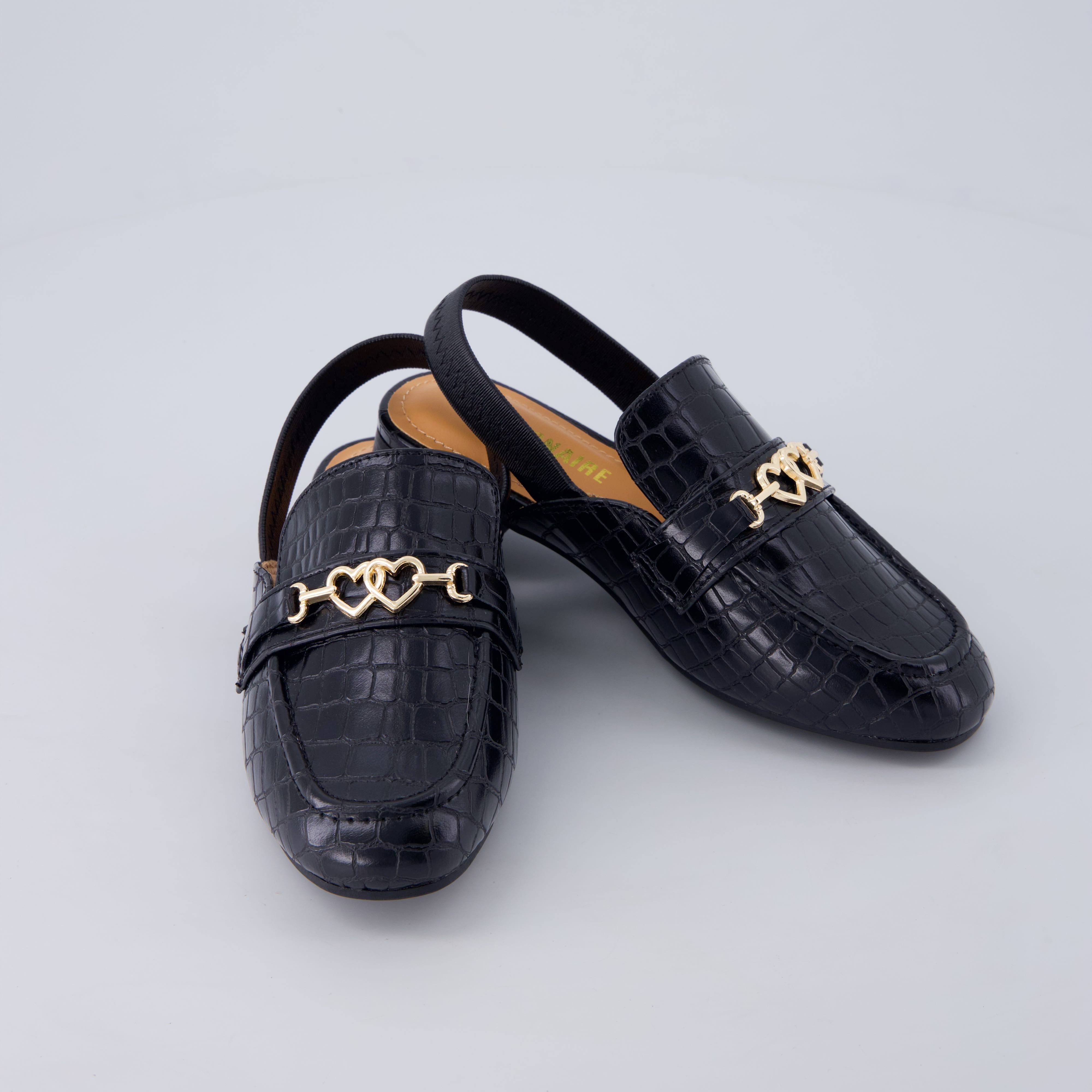 Yep Girls Penny Loafers BLACK Medium