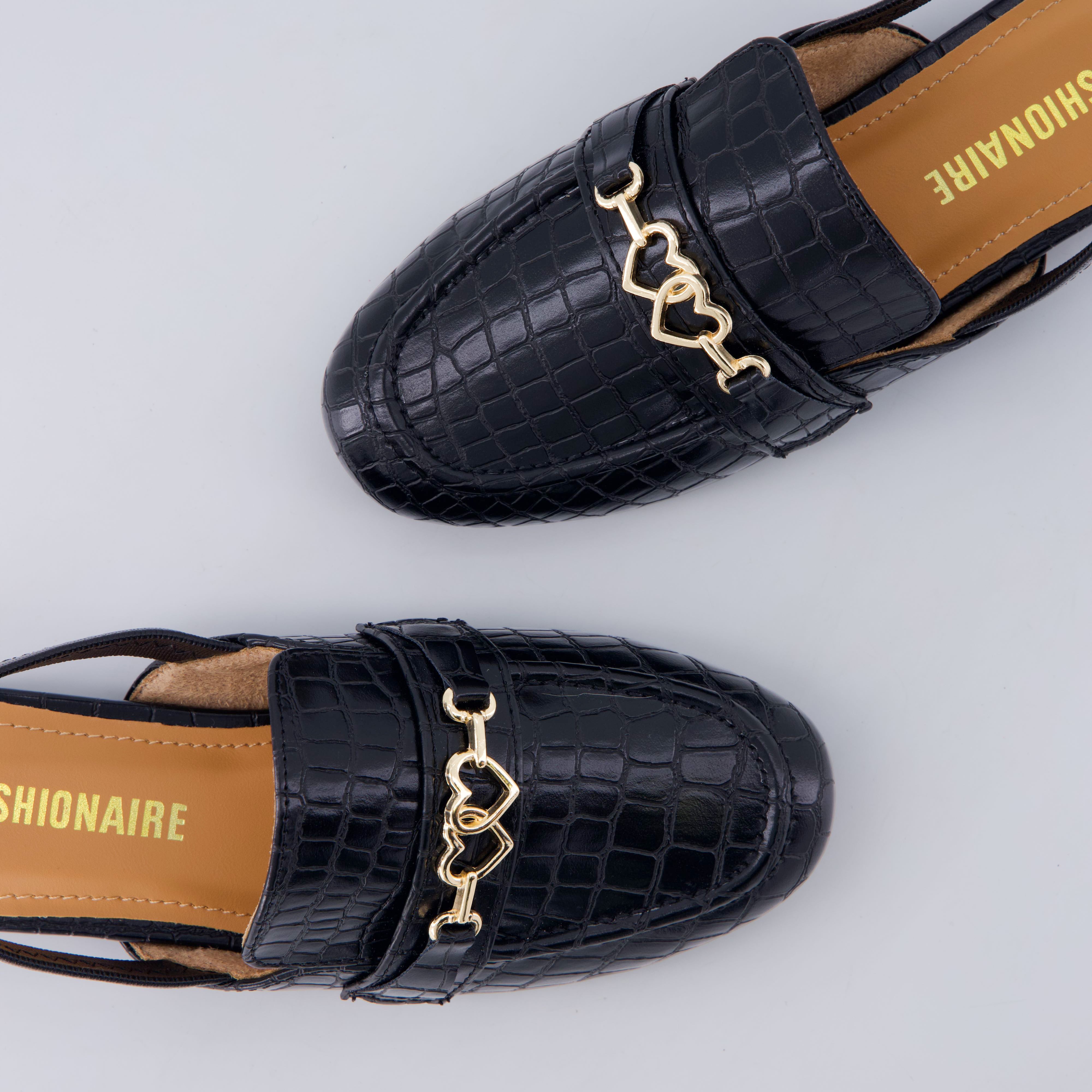Yep Girls Penny Loafers BLACK Medium