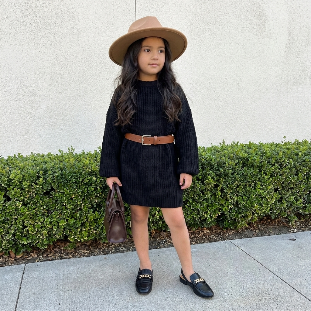 Yep Girls Penny Loafers Black Medium