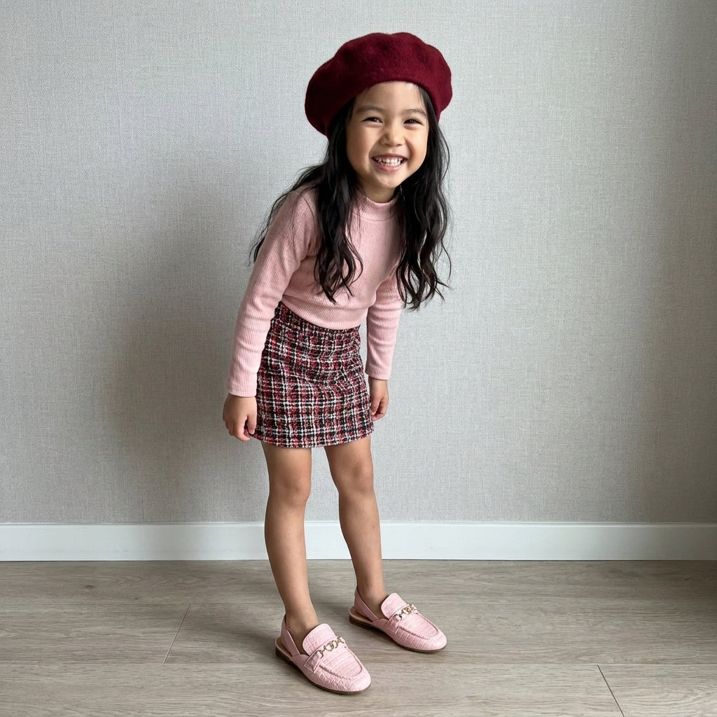 Yep Girls Penny Loafers Pink Medium