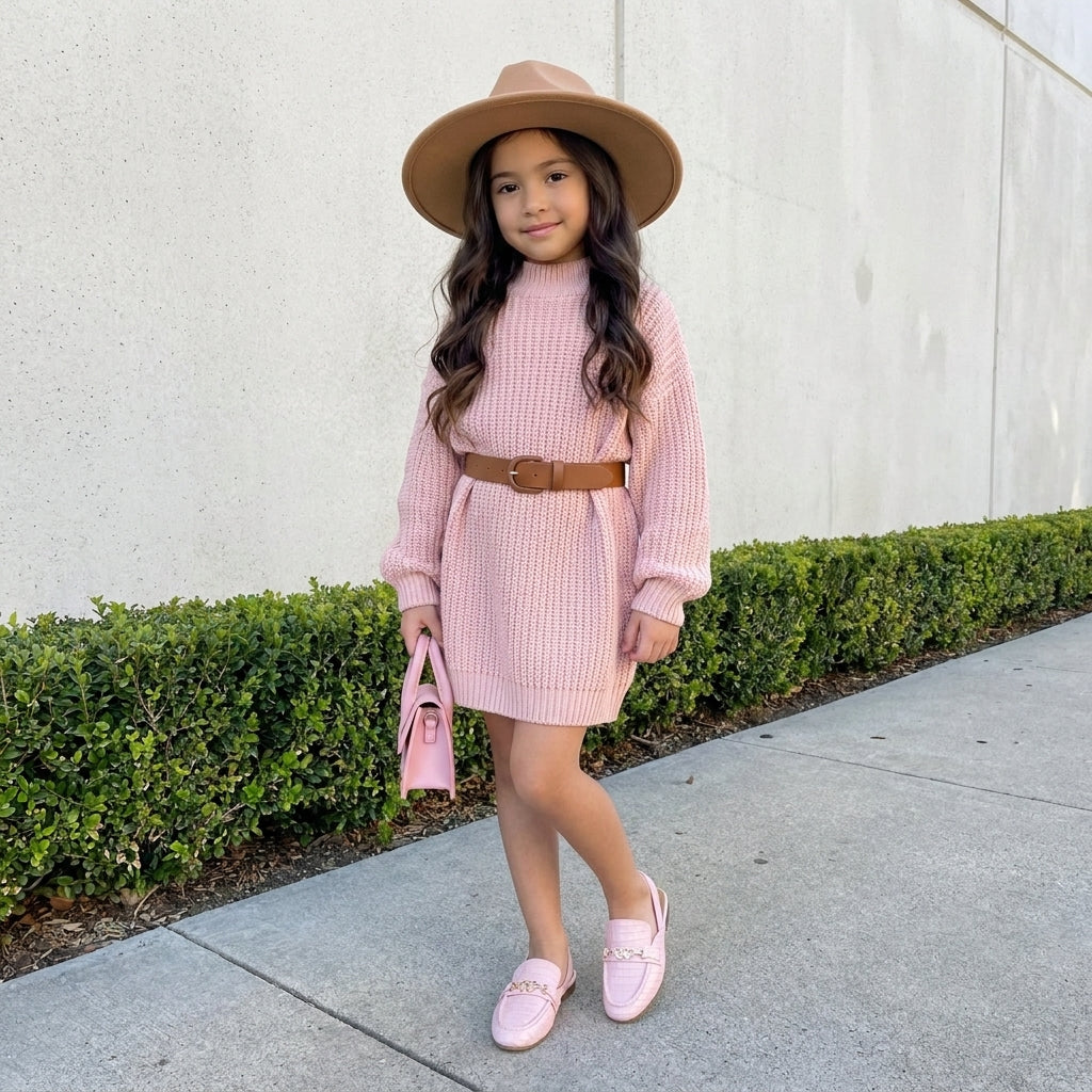 Yep Girls Penny Loafers Pink Medium