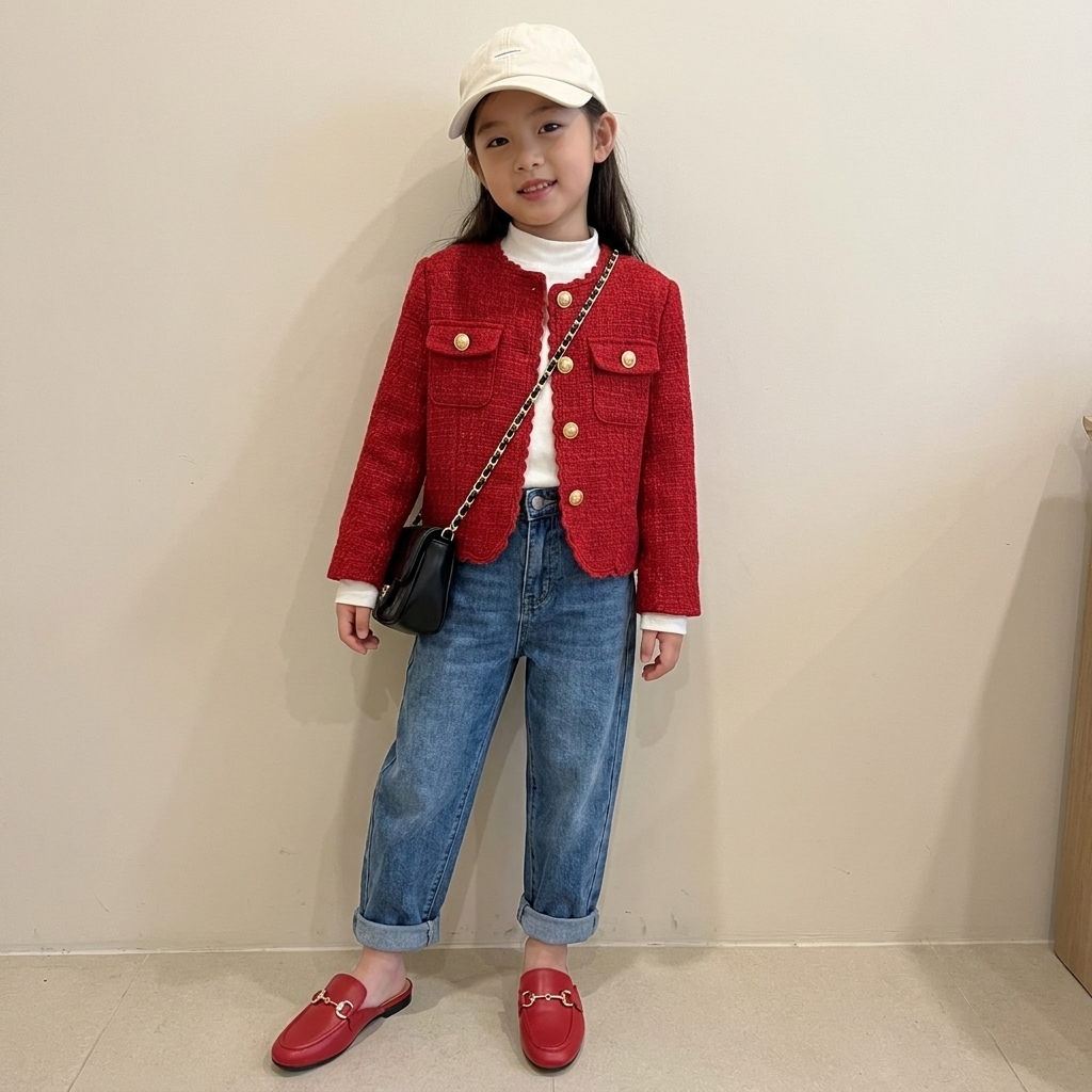 Yoga Kids Backless Loafers Red Medium