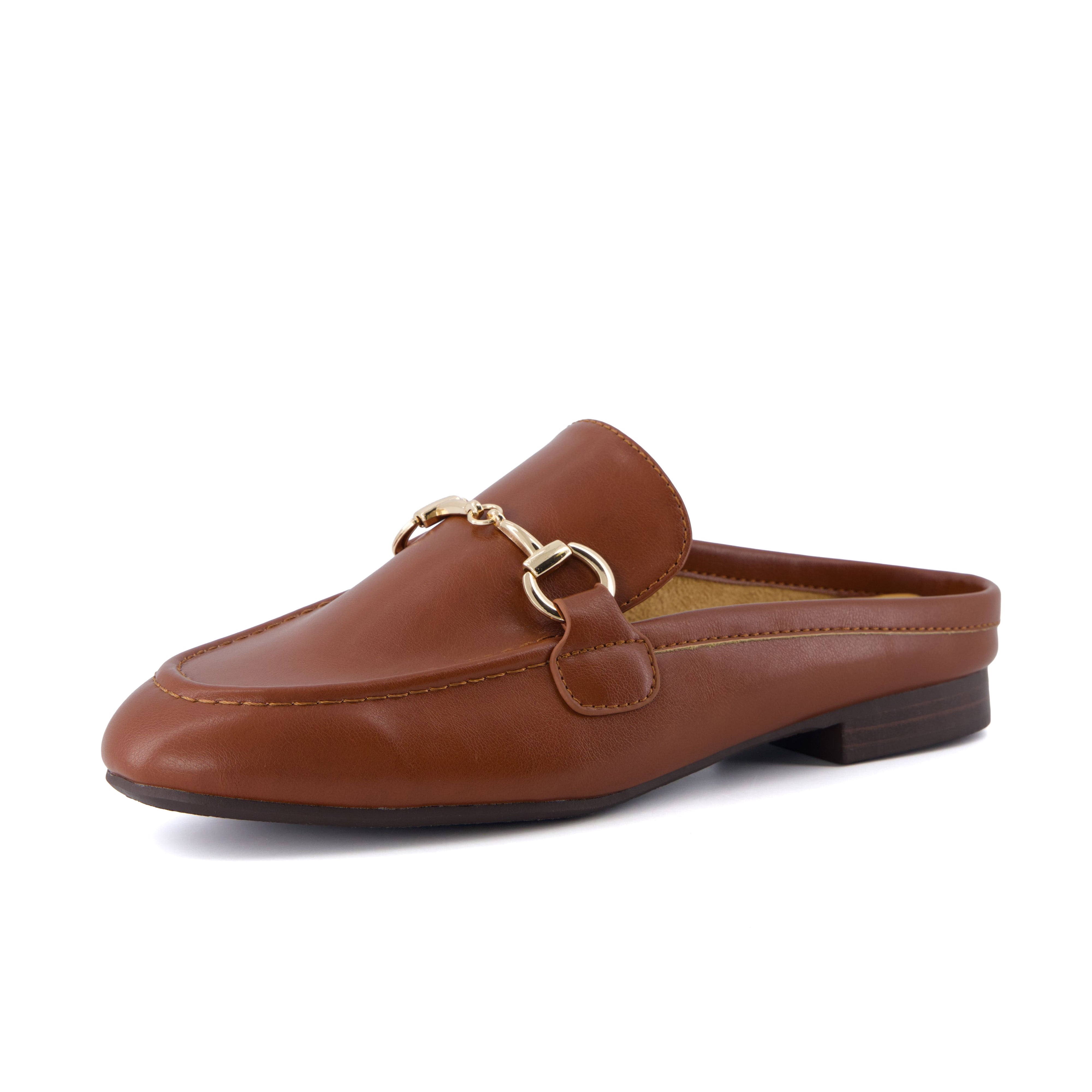 Yummy Slip On Mules Cognac