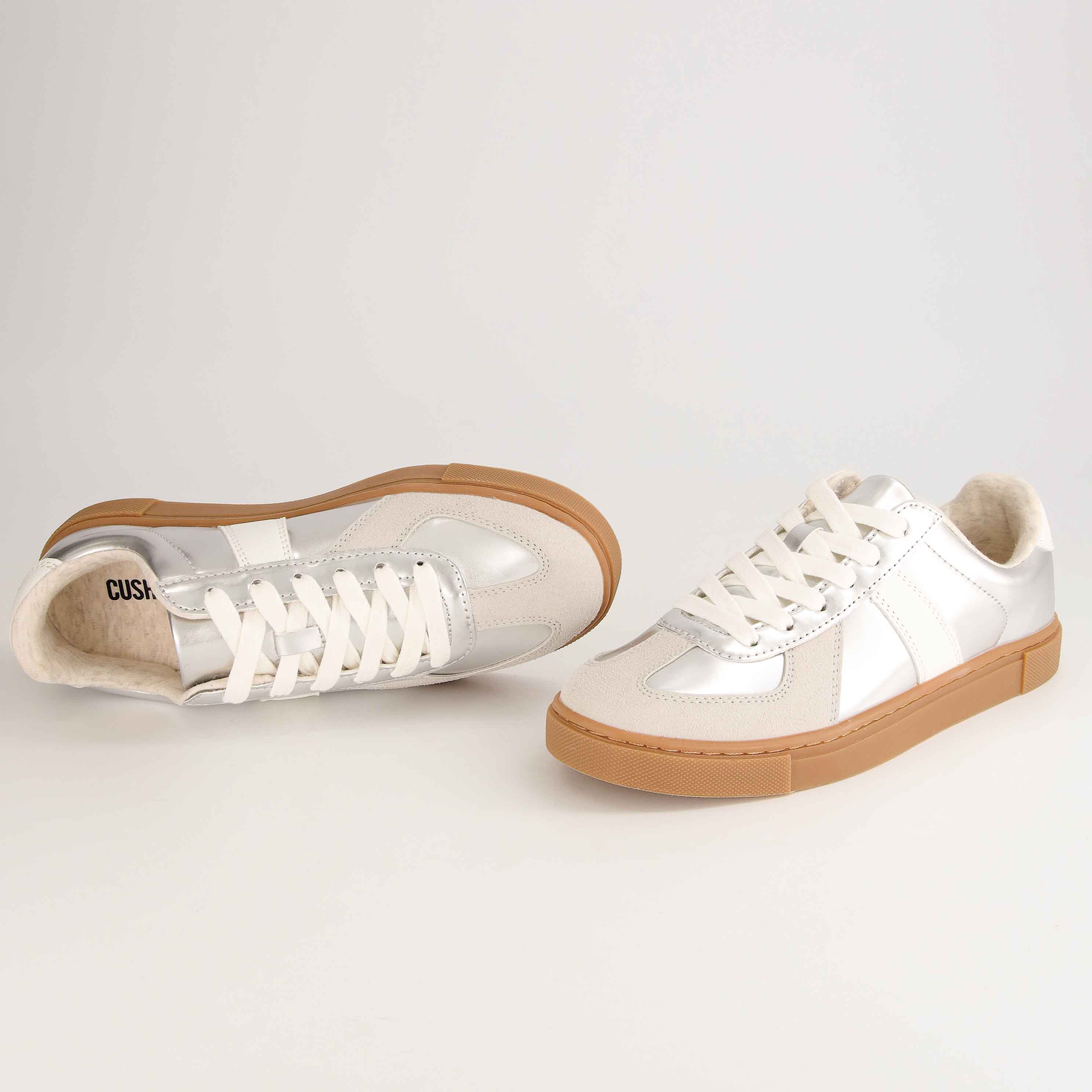 Bailey Lace Up Sneaker Silver