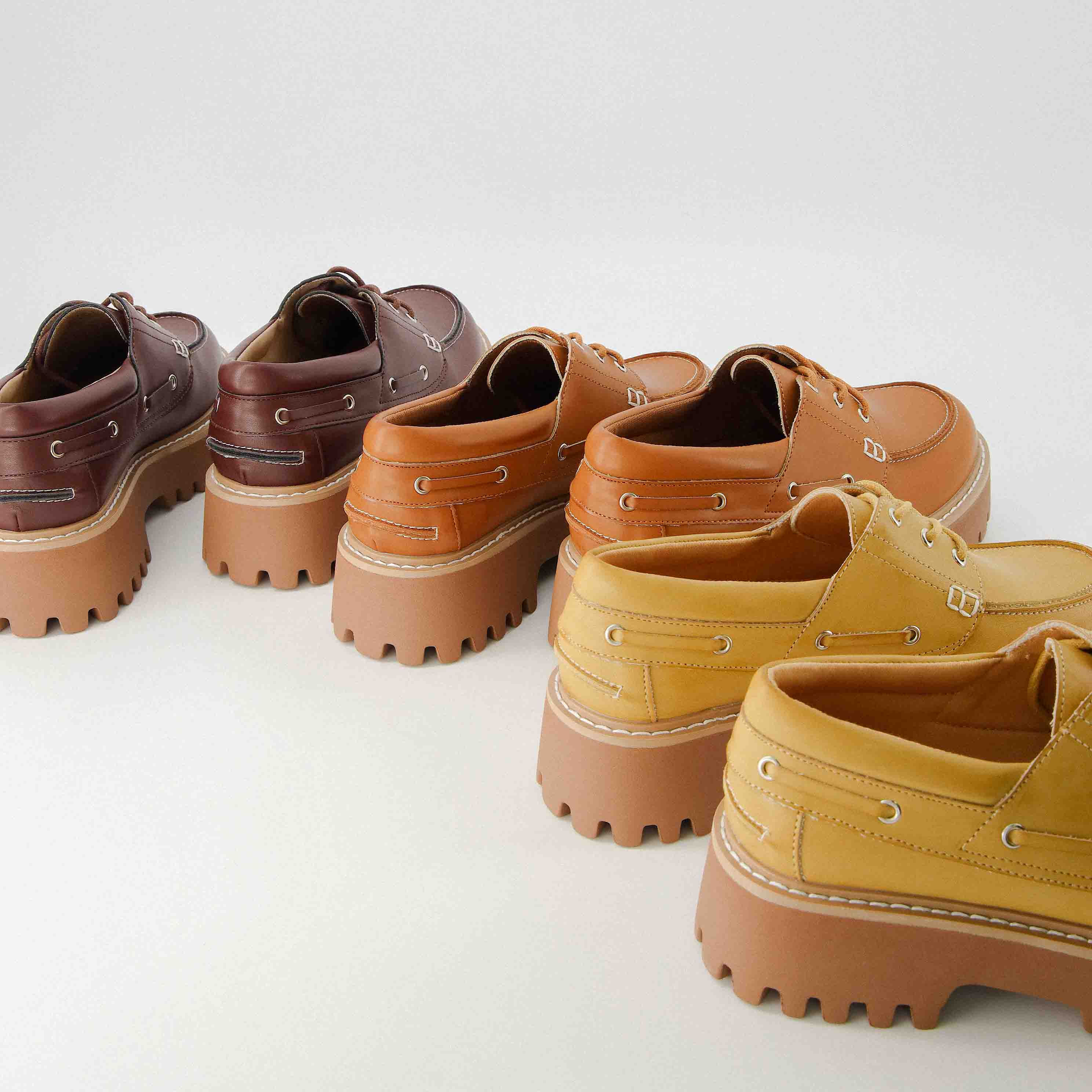 Beam Chunky Boat Loafer Chocolate