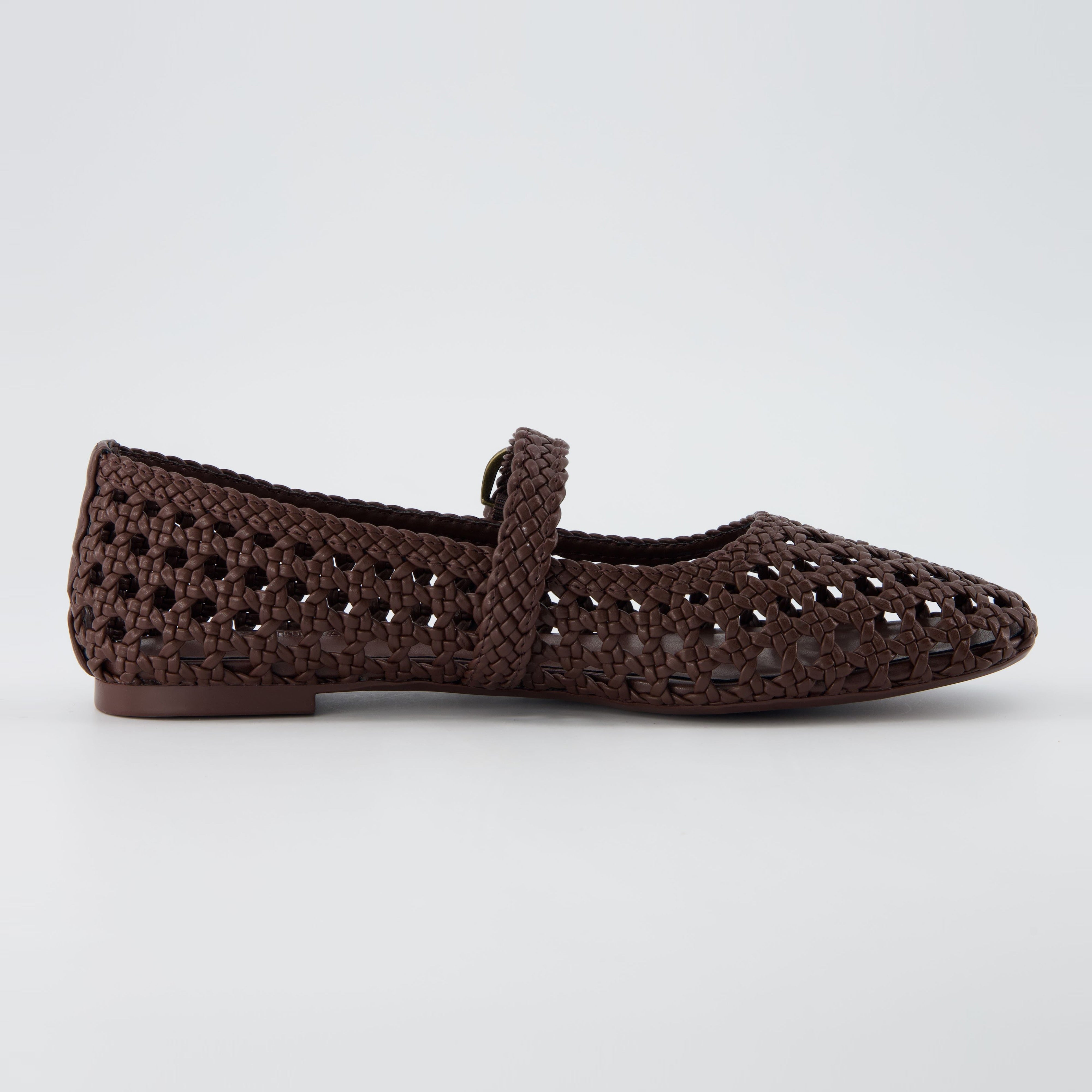 Weston Woven Mary Jane Brown