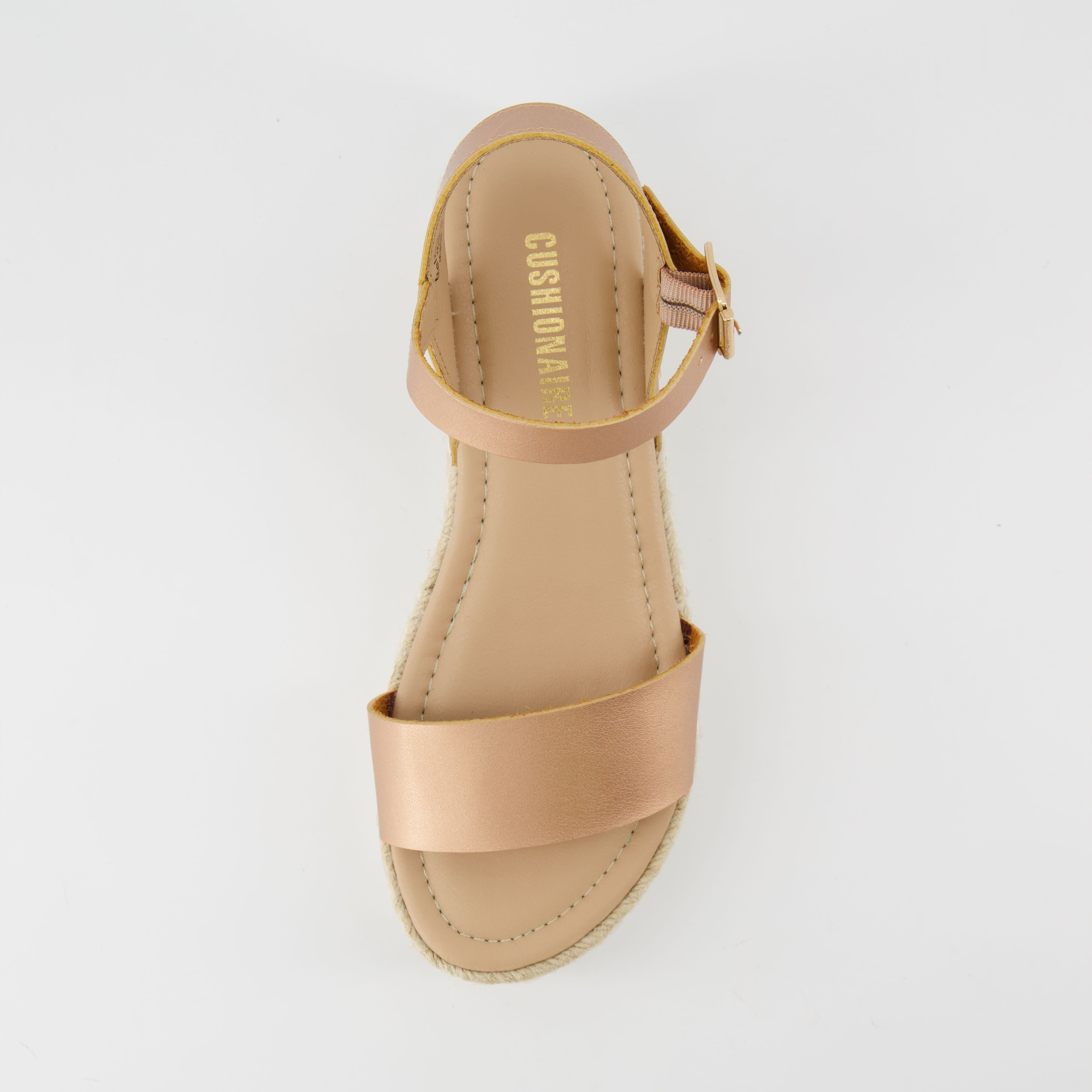 Melissa Espadrille Platform Sandals Rose Gold Medium